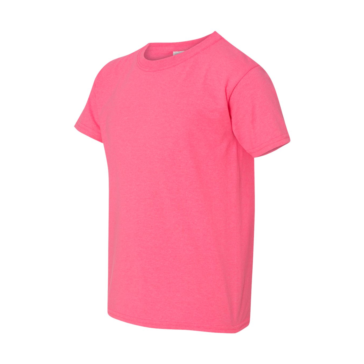 Gildan Kids Heavy Cotton | Cuello Redondo | Safety Pink