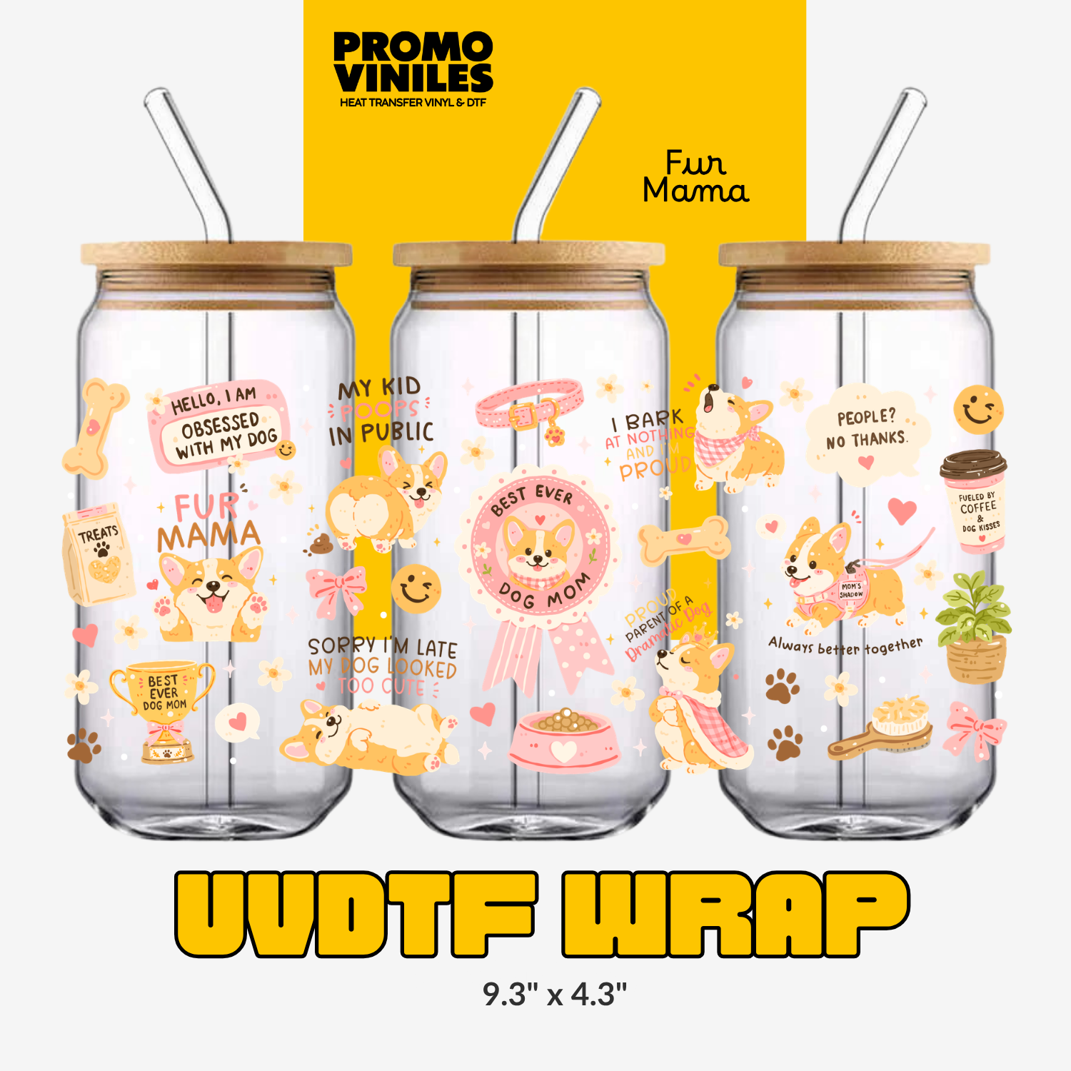 UV DTF Wrap | Fur Mama