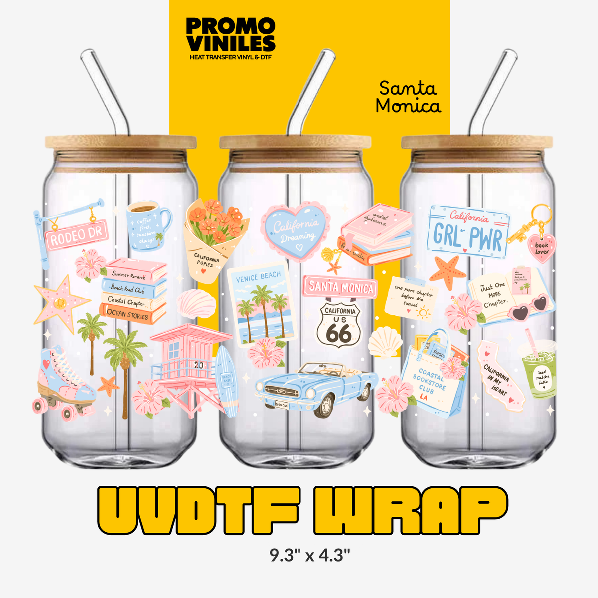 UV DTF Wrap | Santa Monica
