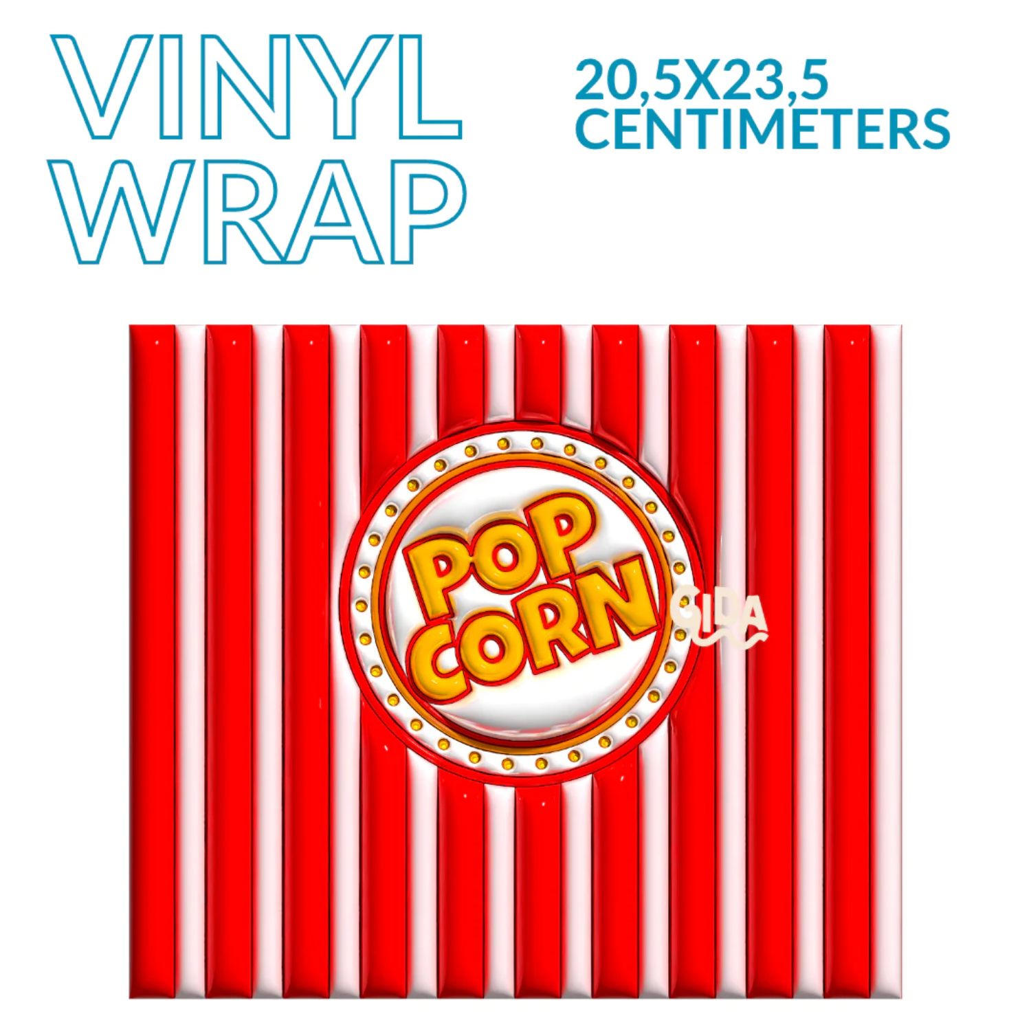 3D Wrap | Pop Corn | 20 oz