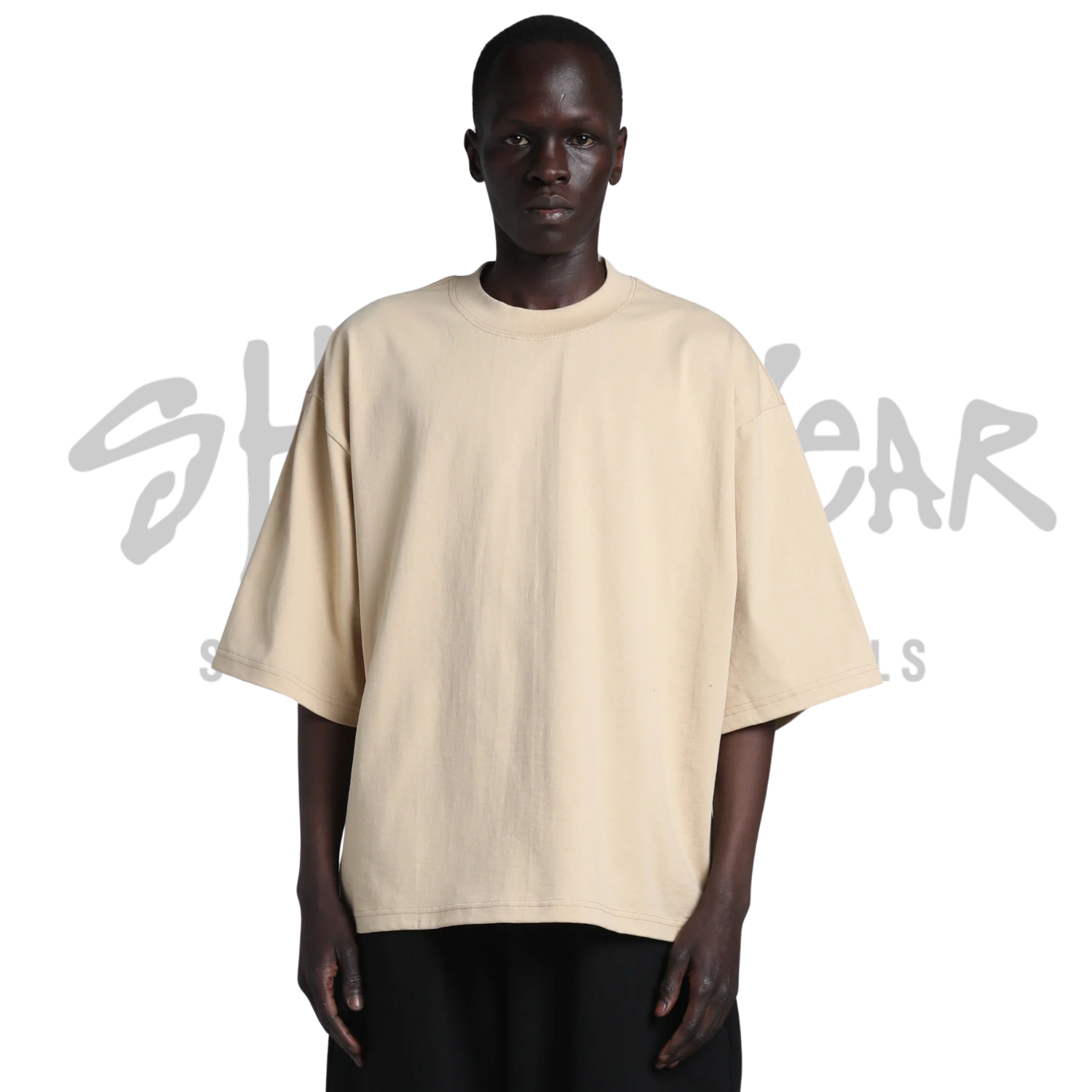 Shaka Wear Max Heavyweight Oversized Tee | Desert Beige | 7.5 oz