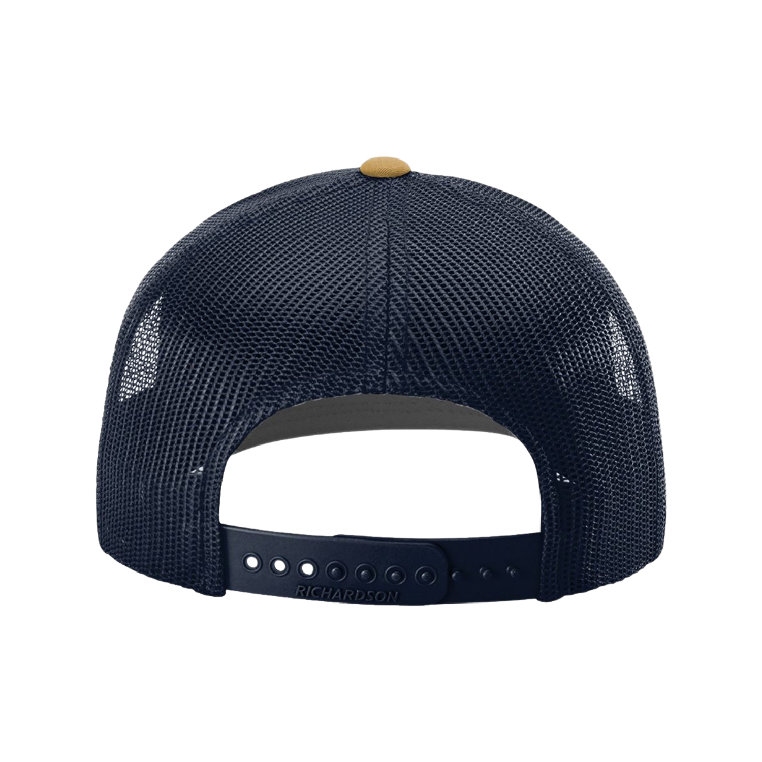 Richardson 112 | Adjustable Snapback Trucker Cap | Cream/ Navy/ Amber Gold