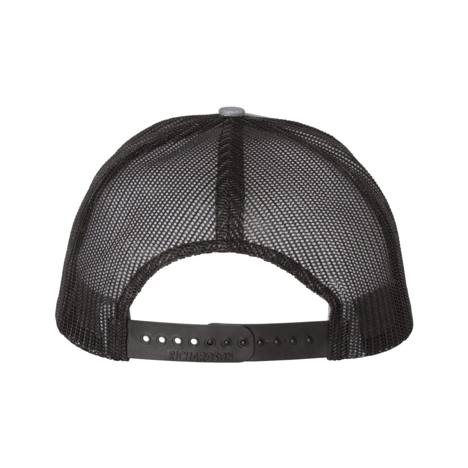 Richardson 112 | Adjustable Snapback Trucker Cap | Heather Grey/ Black