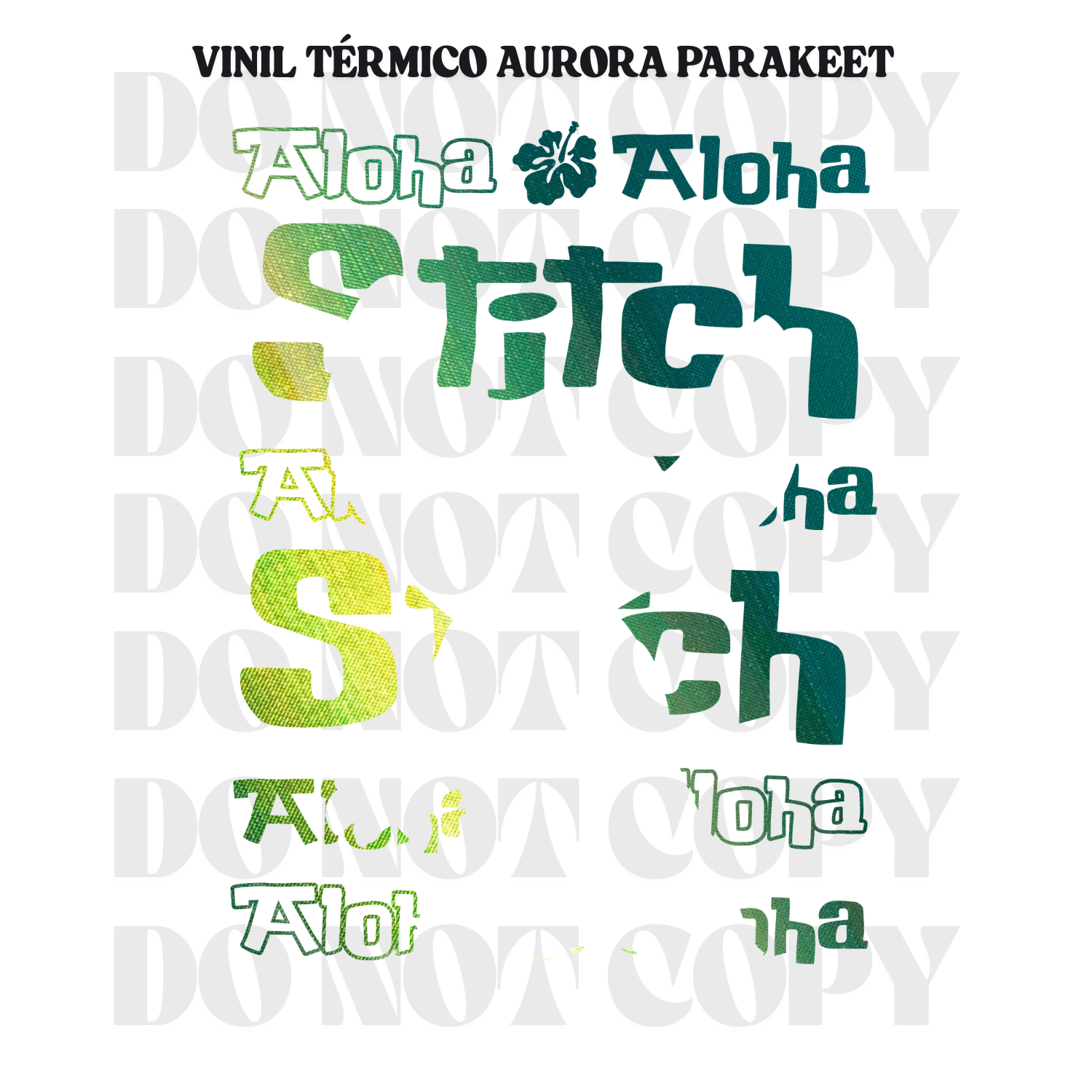 Hybrid DTF | Stitchy | Aurora Parakeet