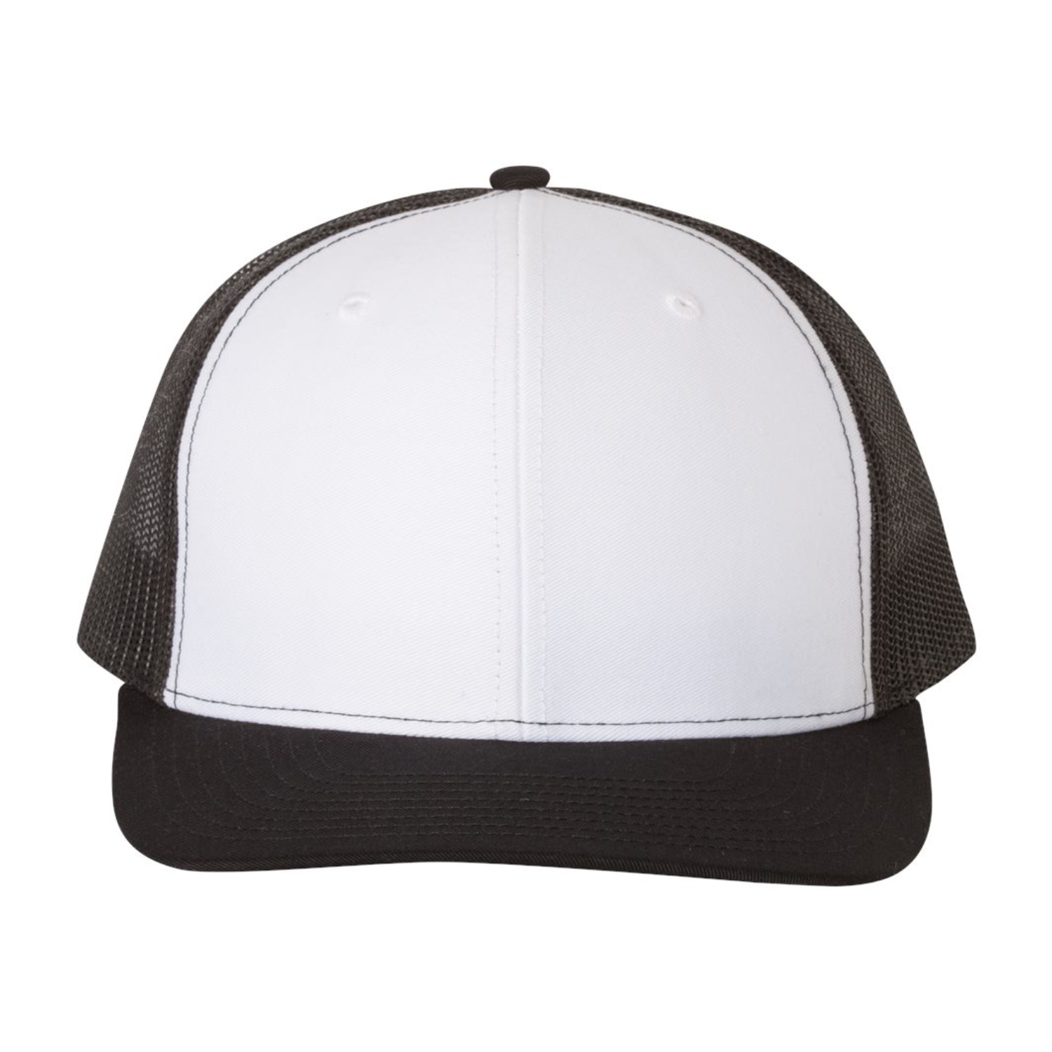 Richardson 112 | Adjustable Snapback Trucker Cap | White/ Black