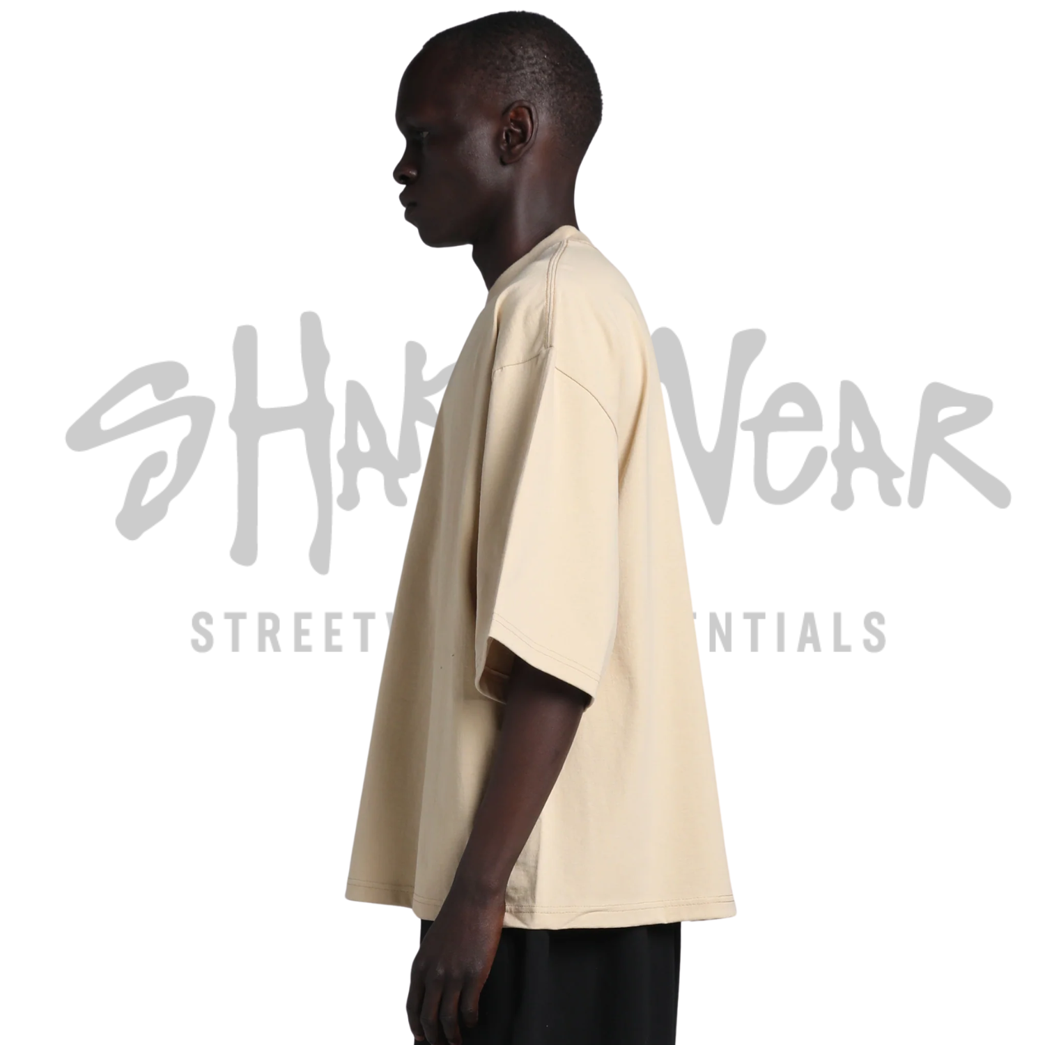 Shaka Wear Max Heavyweight Oversized Tee | Desert Beige | 7.5 oz
