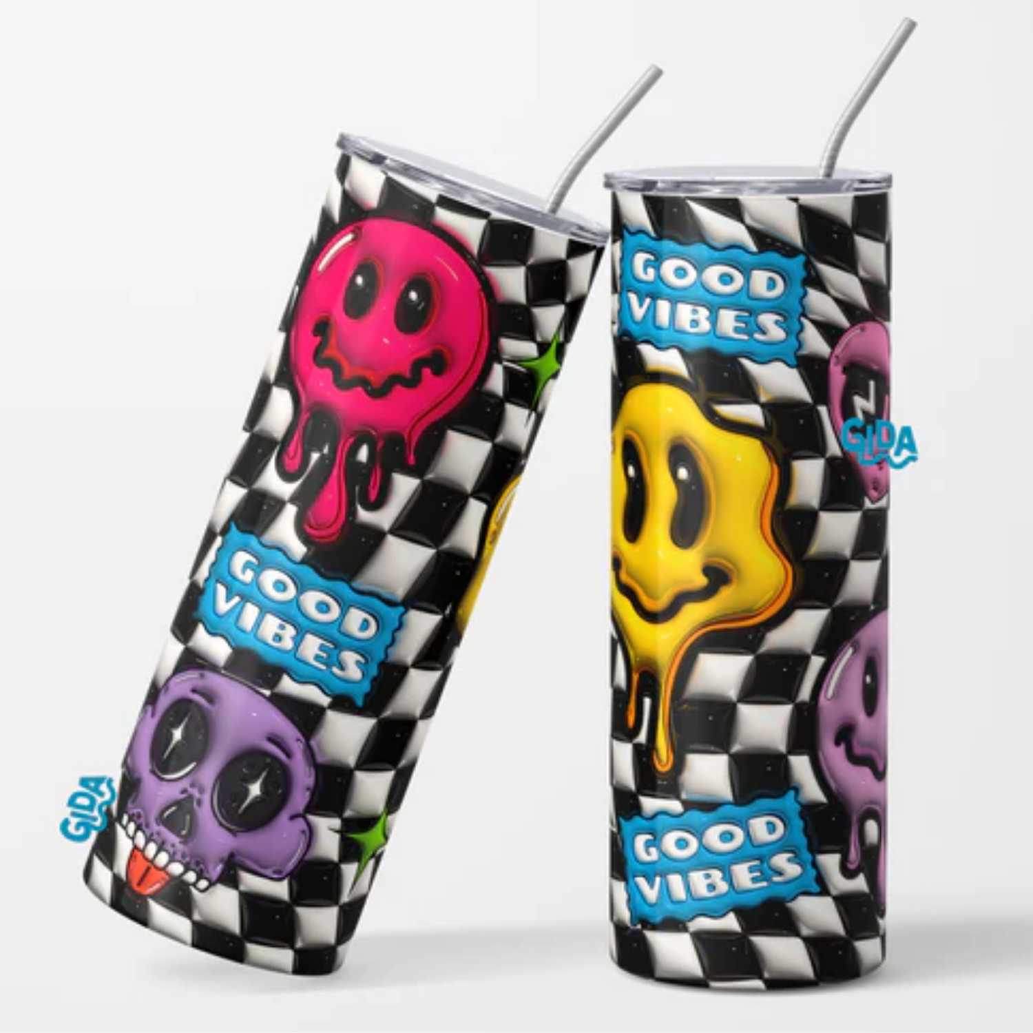 3D Wrap | Dripping Faces | 20 oz