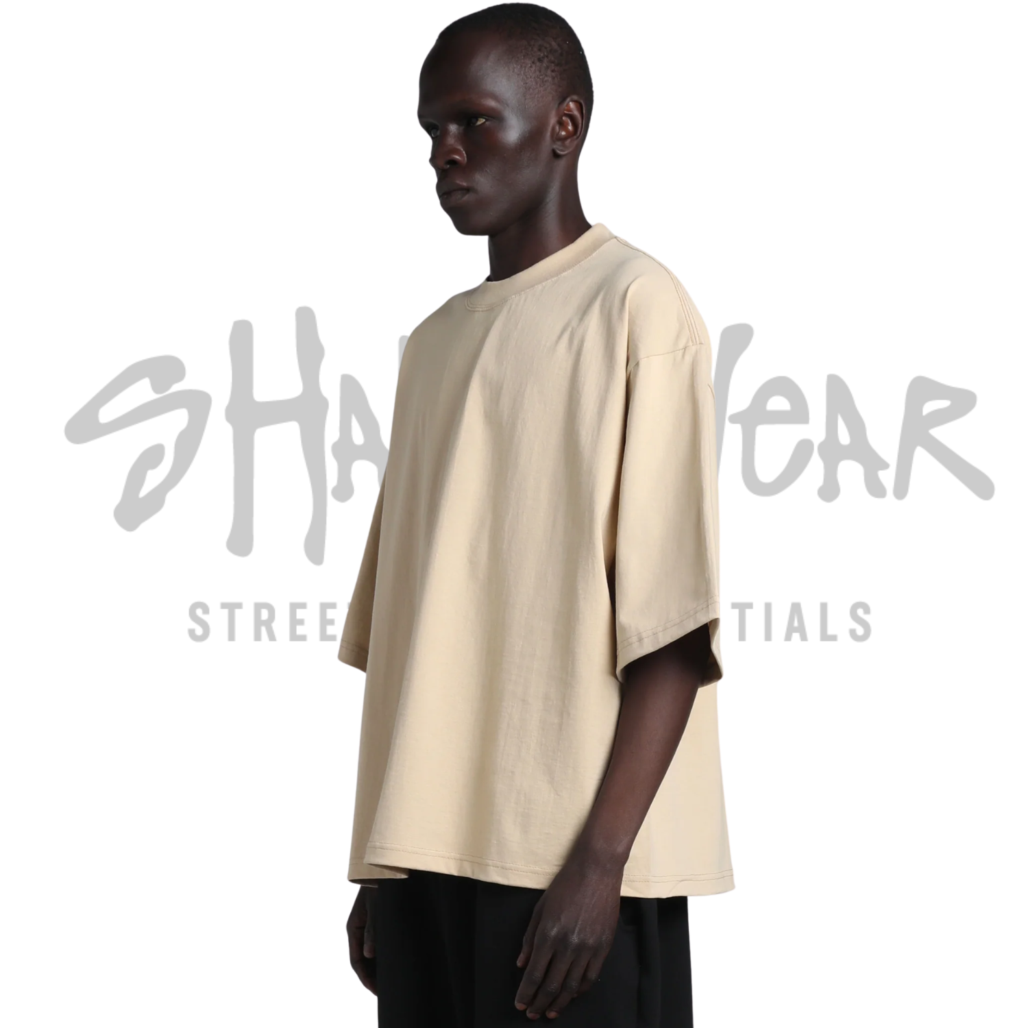 Shaka Wear Max Heavyweight Oversized Tee | Desert Beige | 7.5 oz