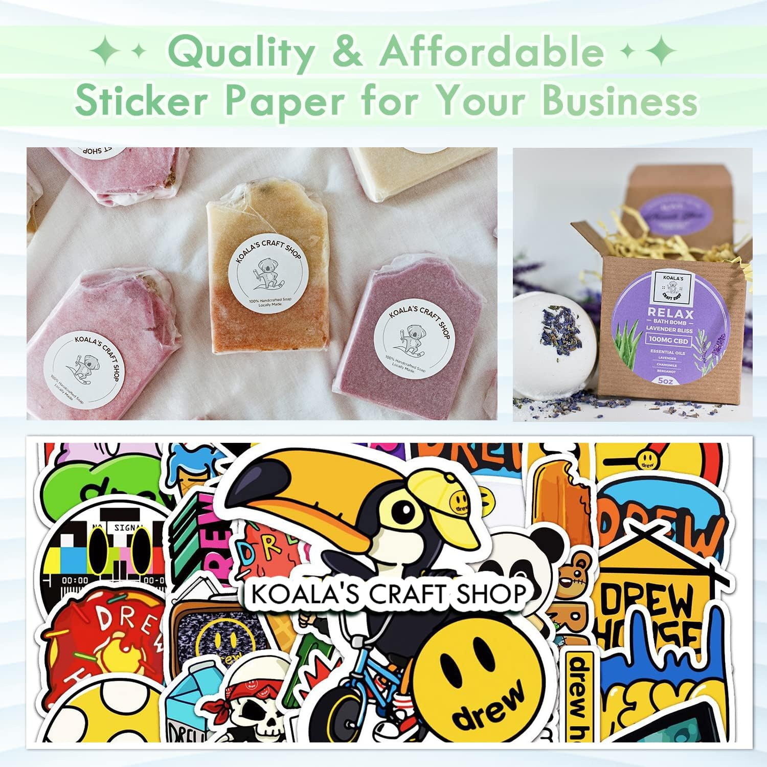 Koala | Vinil Adhesivo Imprimible | Inkjet | Matte Blanco