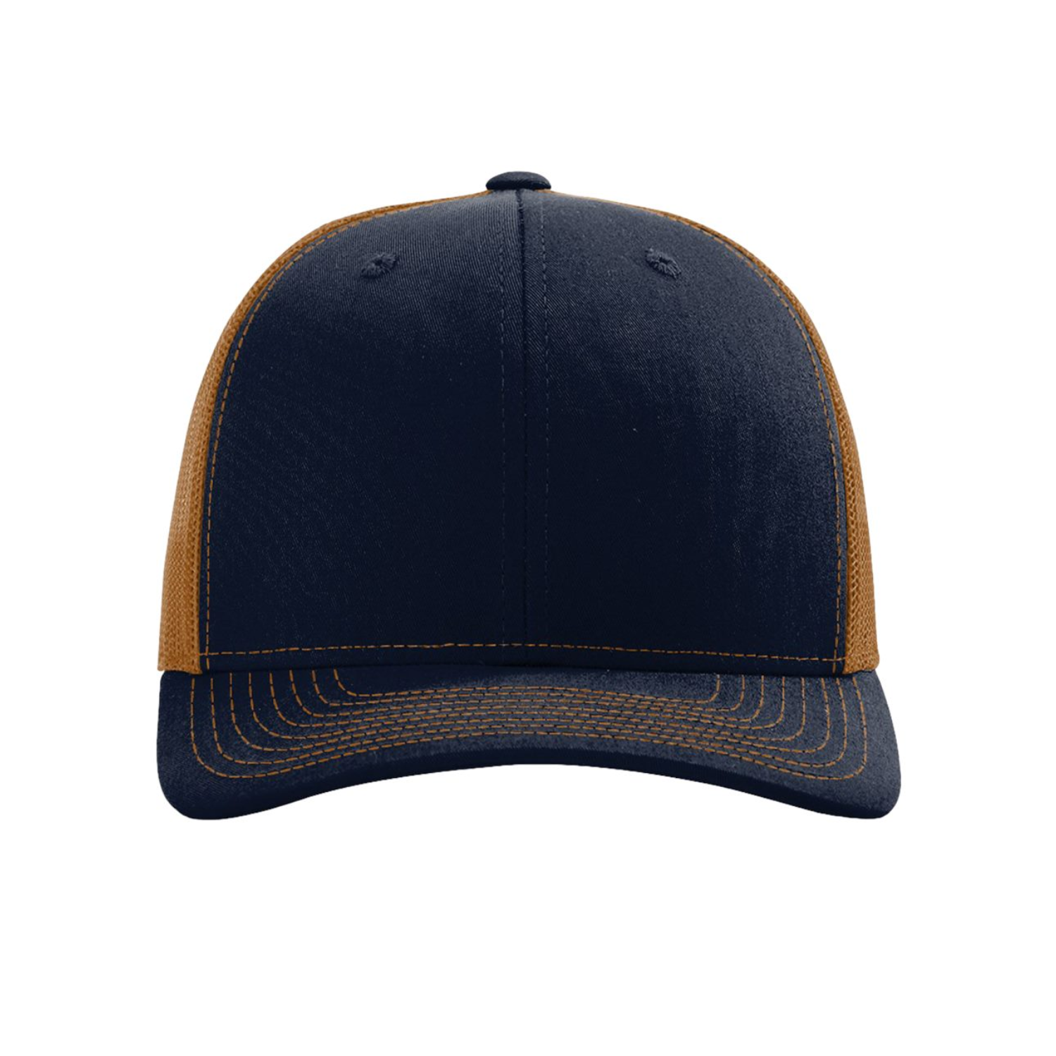 Richardson 112 | Adjustable Snapback Trucker Cap | Navy/ Carmel