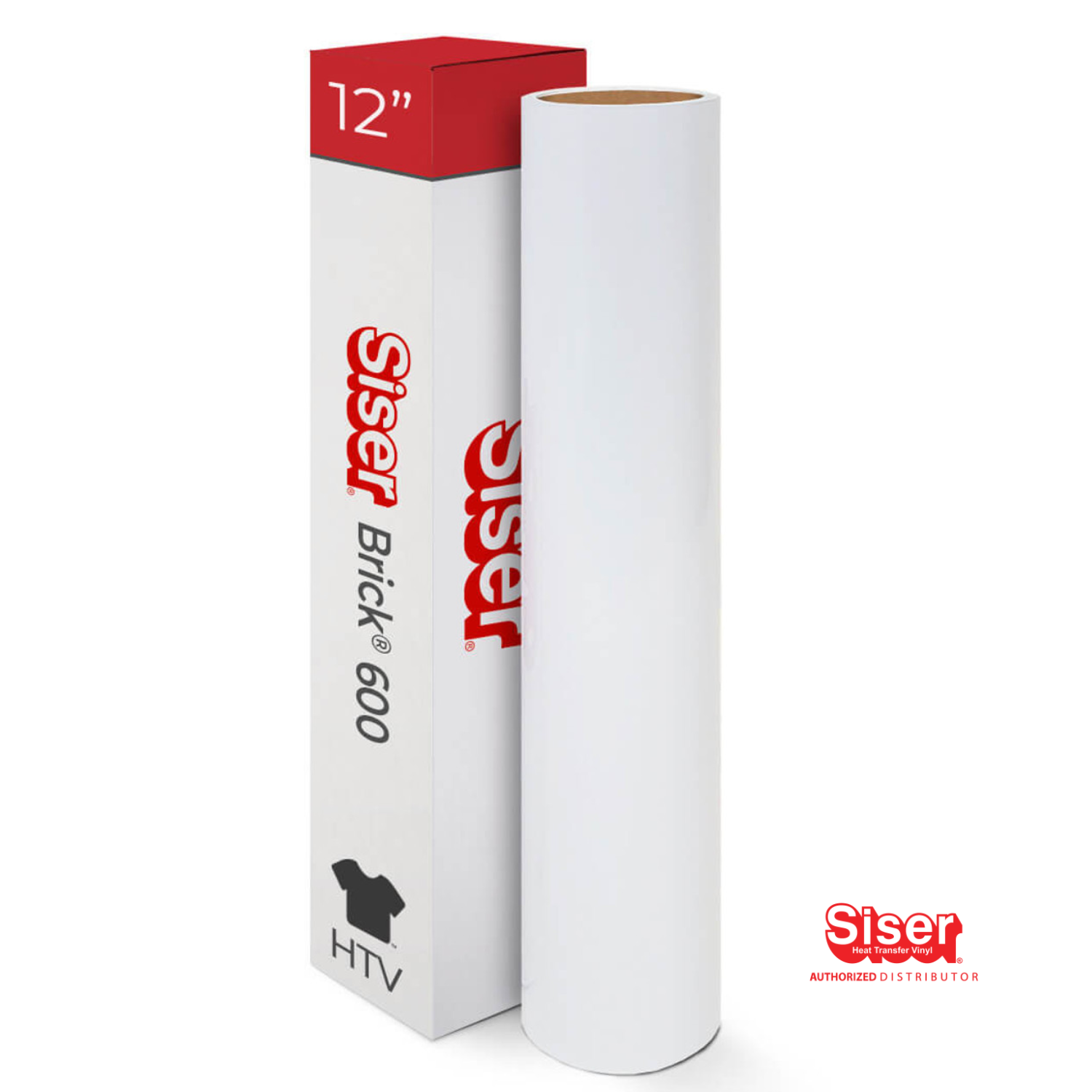 Siser Brick® 600 Vinil Textil Térmico | Blanco | White | Ancho 12"