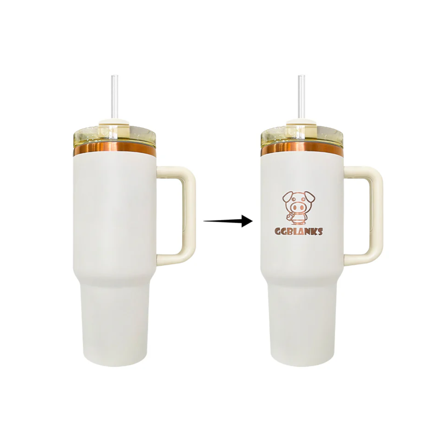 Tumbler 40oz |  Acero Inox. | Grabado Láser | Incluye UVDTF Gratis