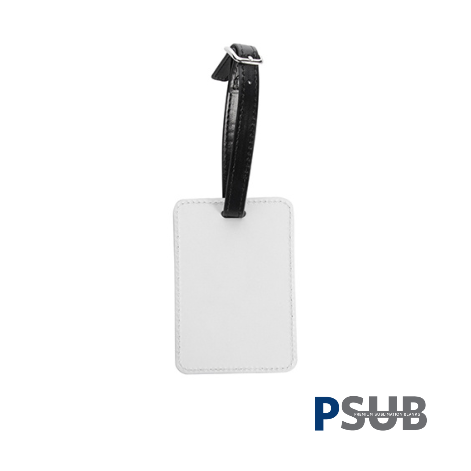 Llavero de Cuero Sintético | Identificador de Maleta Doble Cara