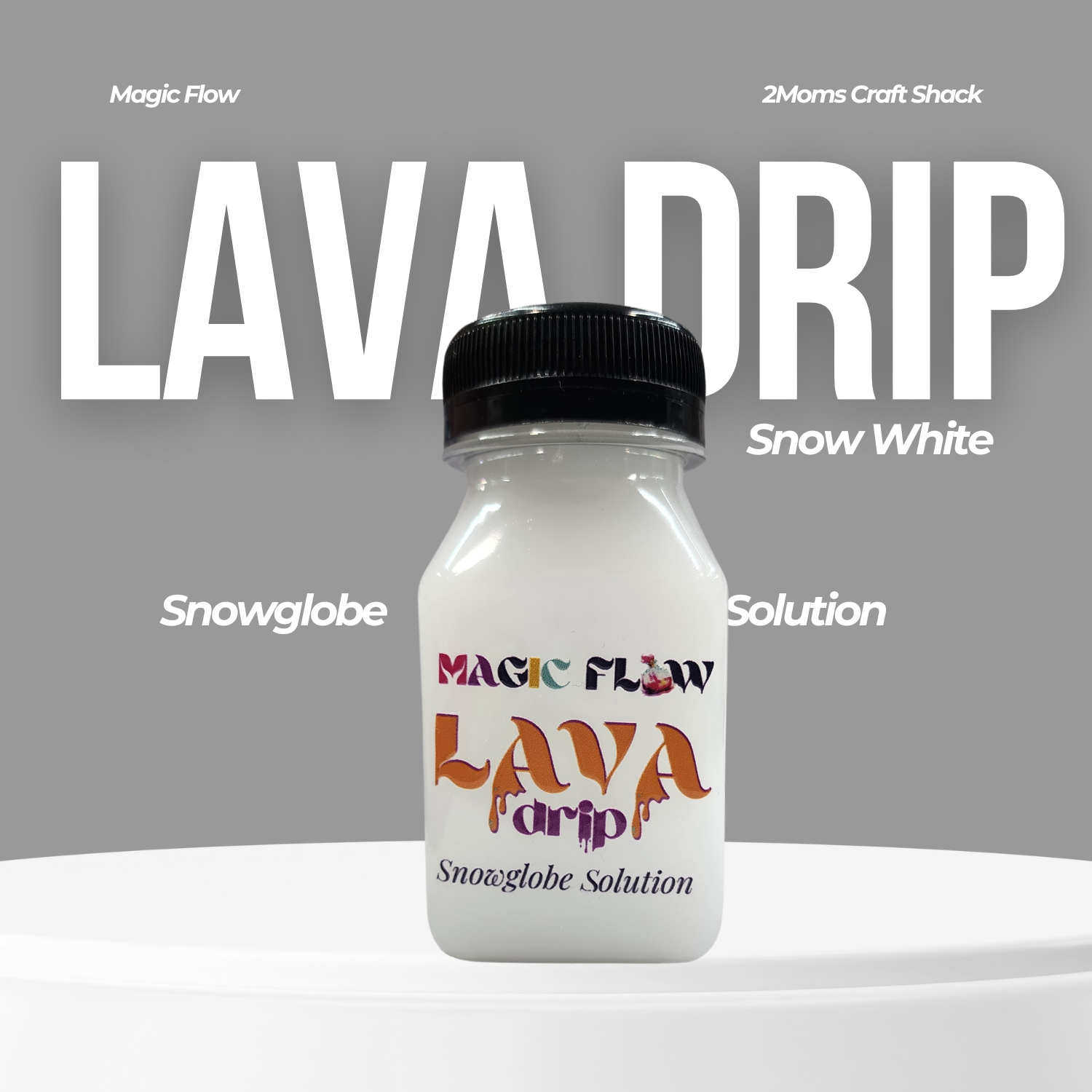 Magic Flow™ Lava Drip + Mineral Oil Kit | Snow White