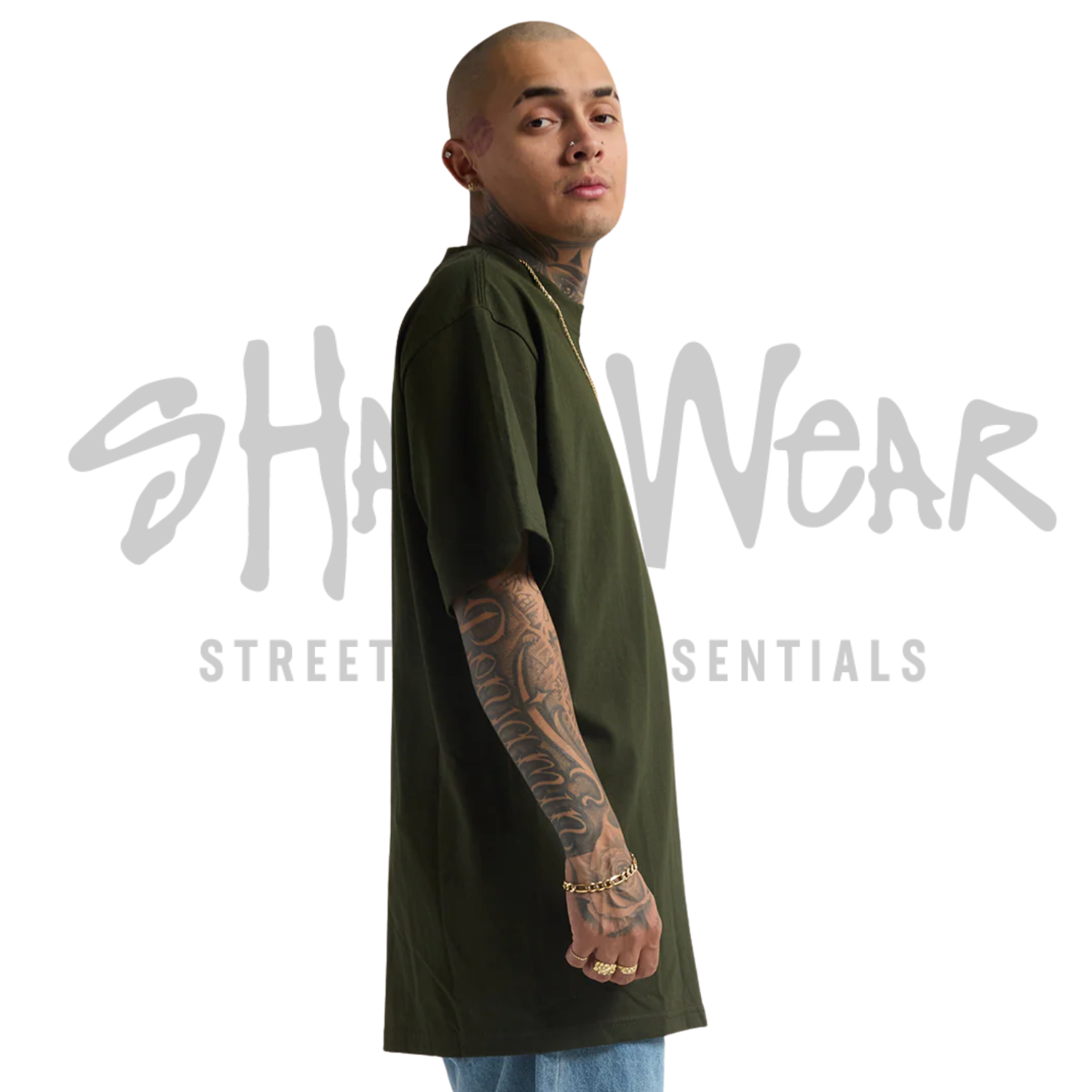 Shaka Wear Max Heavyweight Short Sleeve | Hunter Green | 7.5 oz