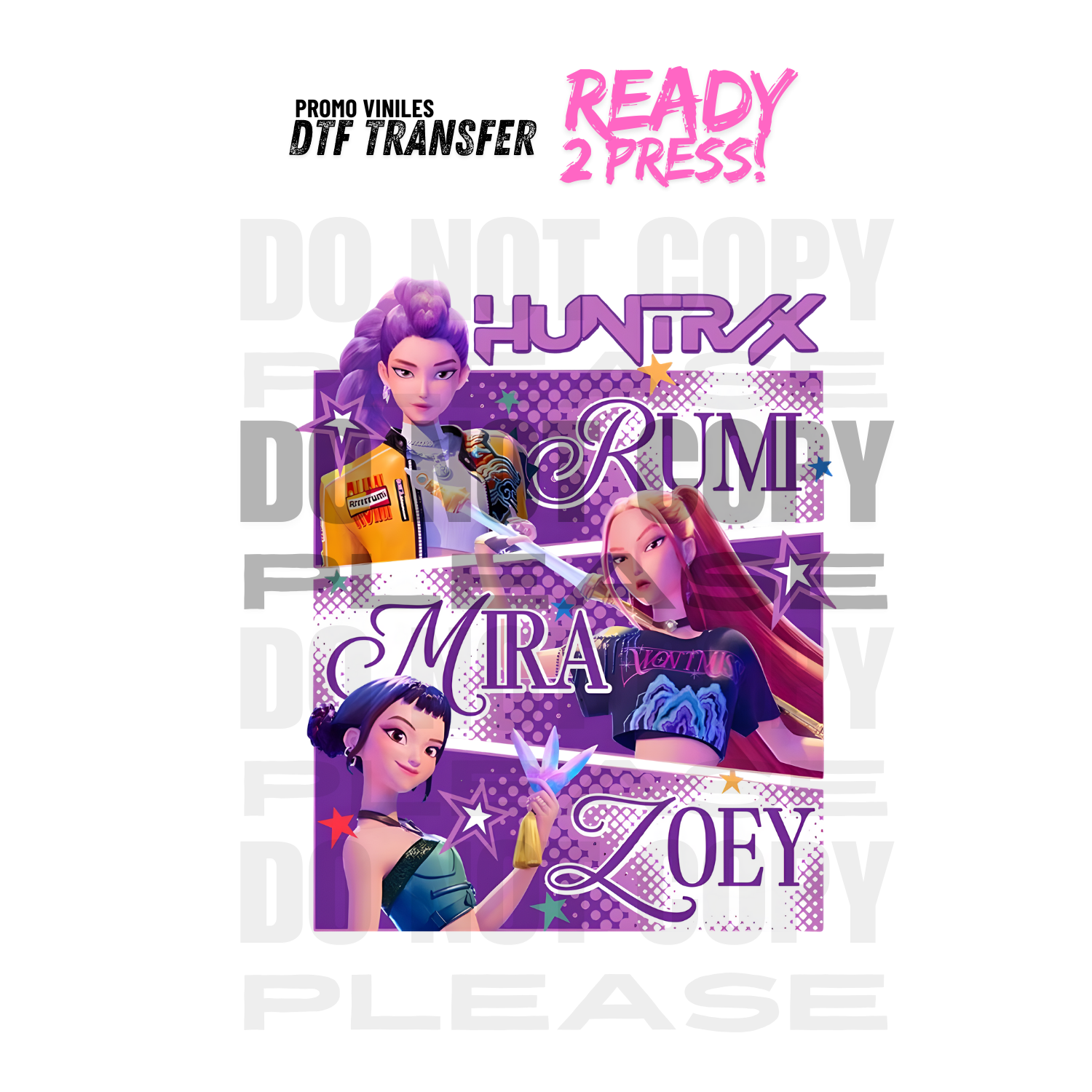 DTF Transfers | Huntrix Girls