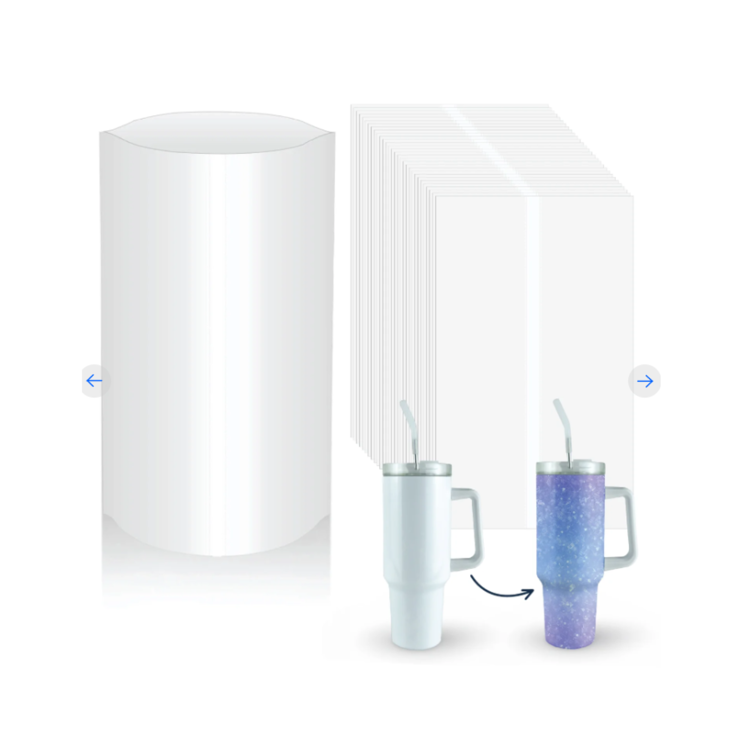 Envoltura Termoencogible para Sublimacion | 11.8" X 7"- 40oz & 30oz
