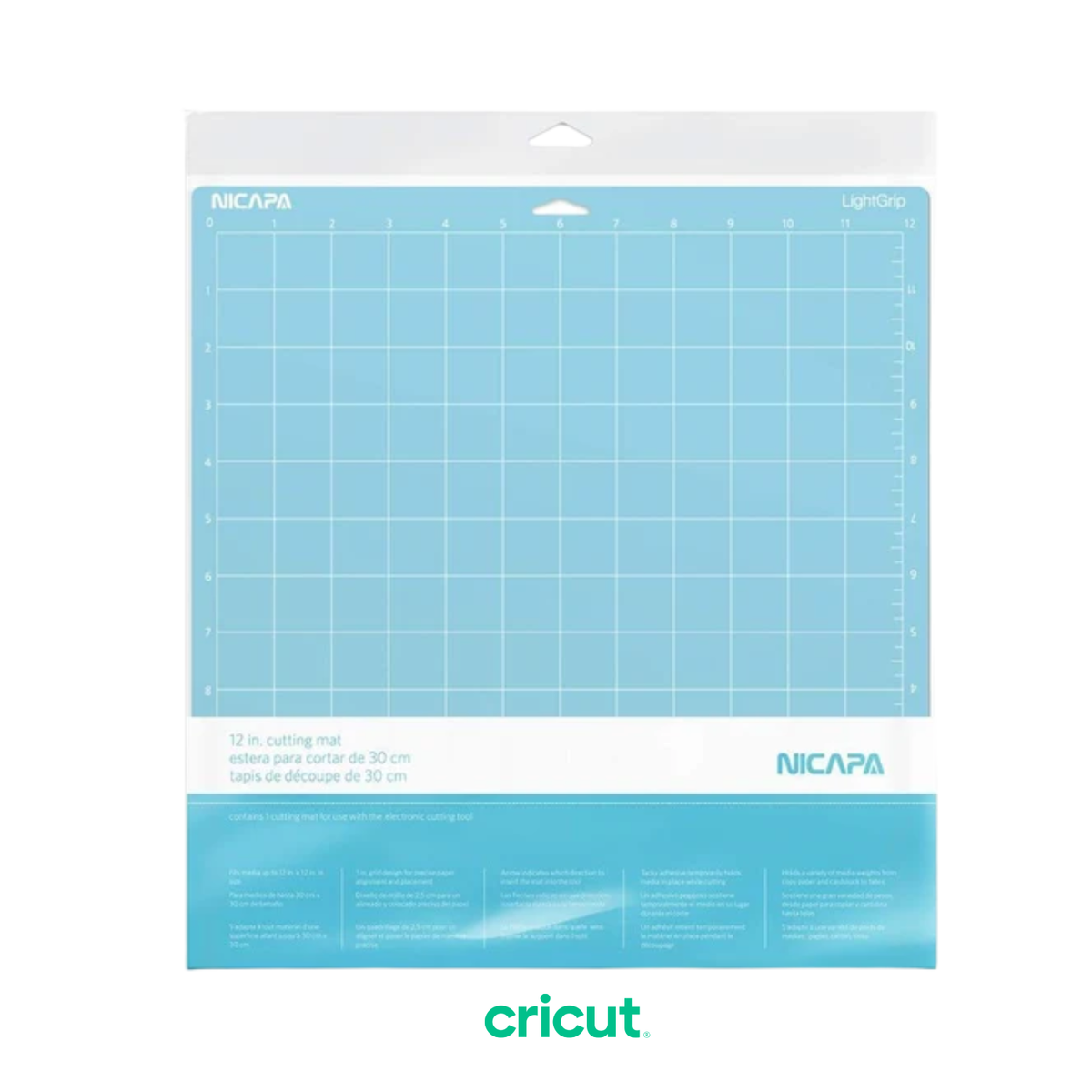 Mat de Corte | Nicapa para Cricut | 12"x12" | Light Grip