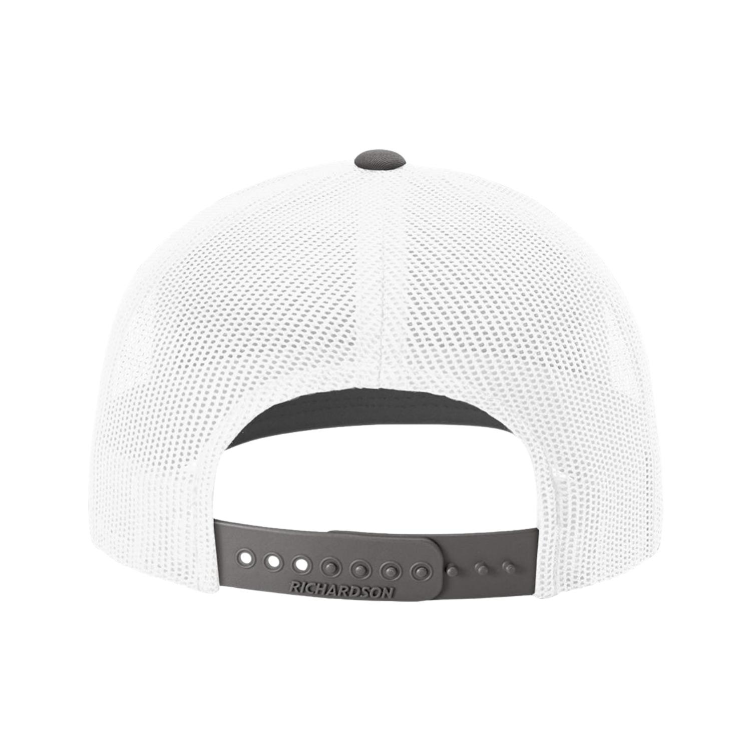 Richardson 112 | Adjustable Snapback Trucker Cap | White/ Charcoal CMB