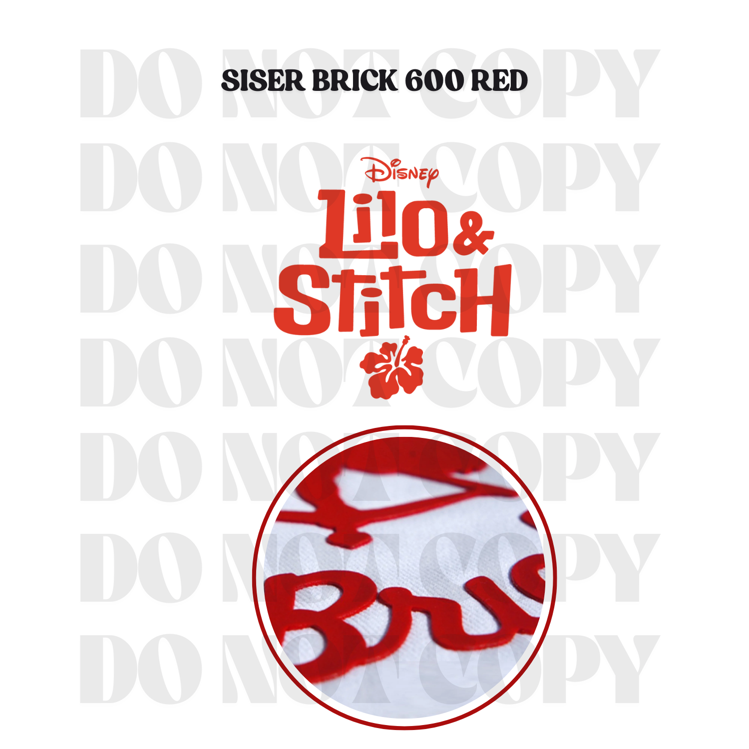 Hybrid DTF | Stitchy Side | Brick 600