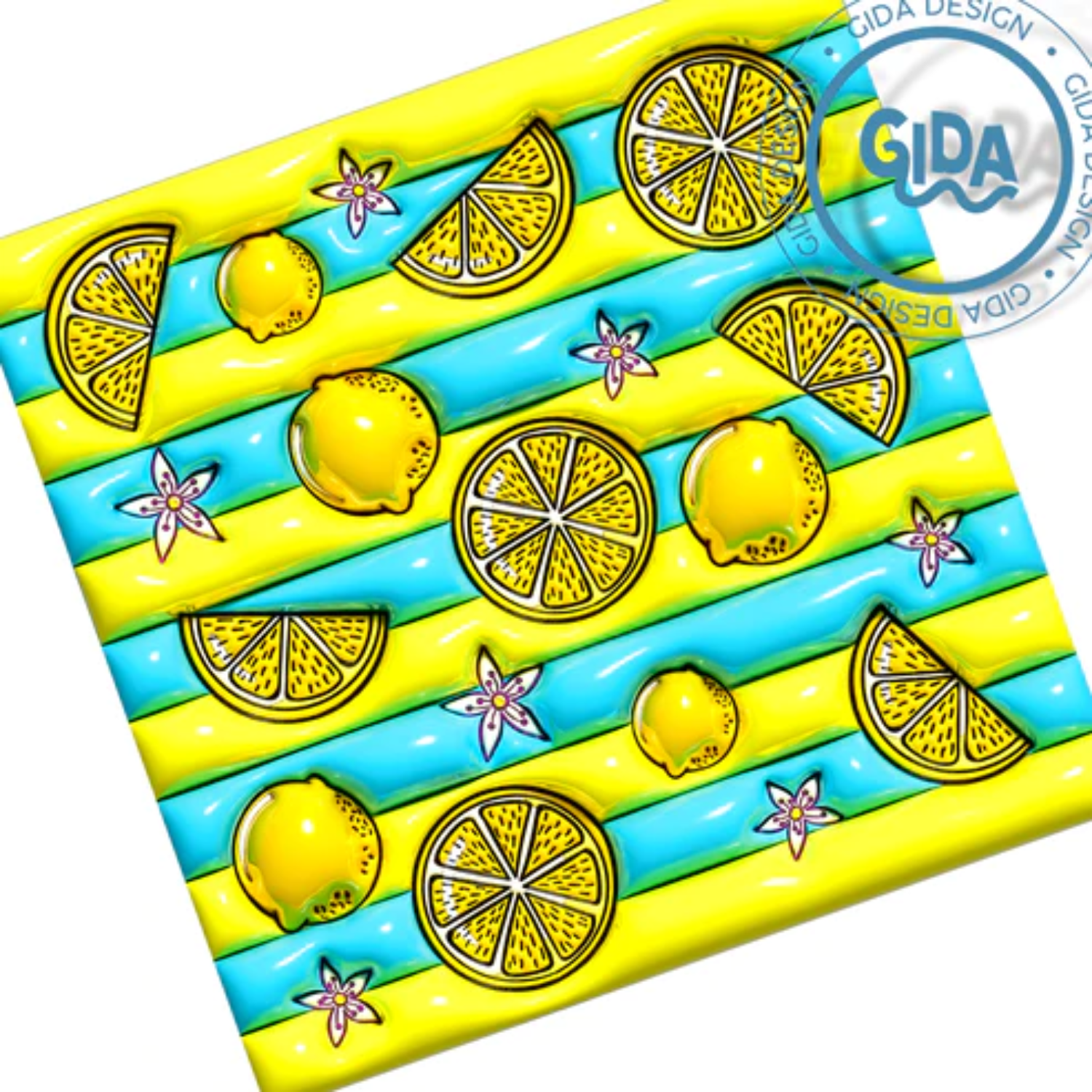 3D Wrap | Golden Lemons Summer | 20 oz