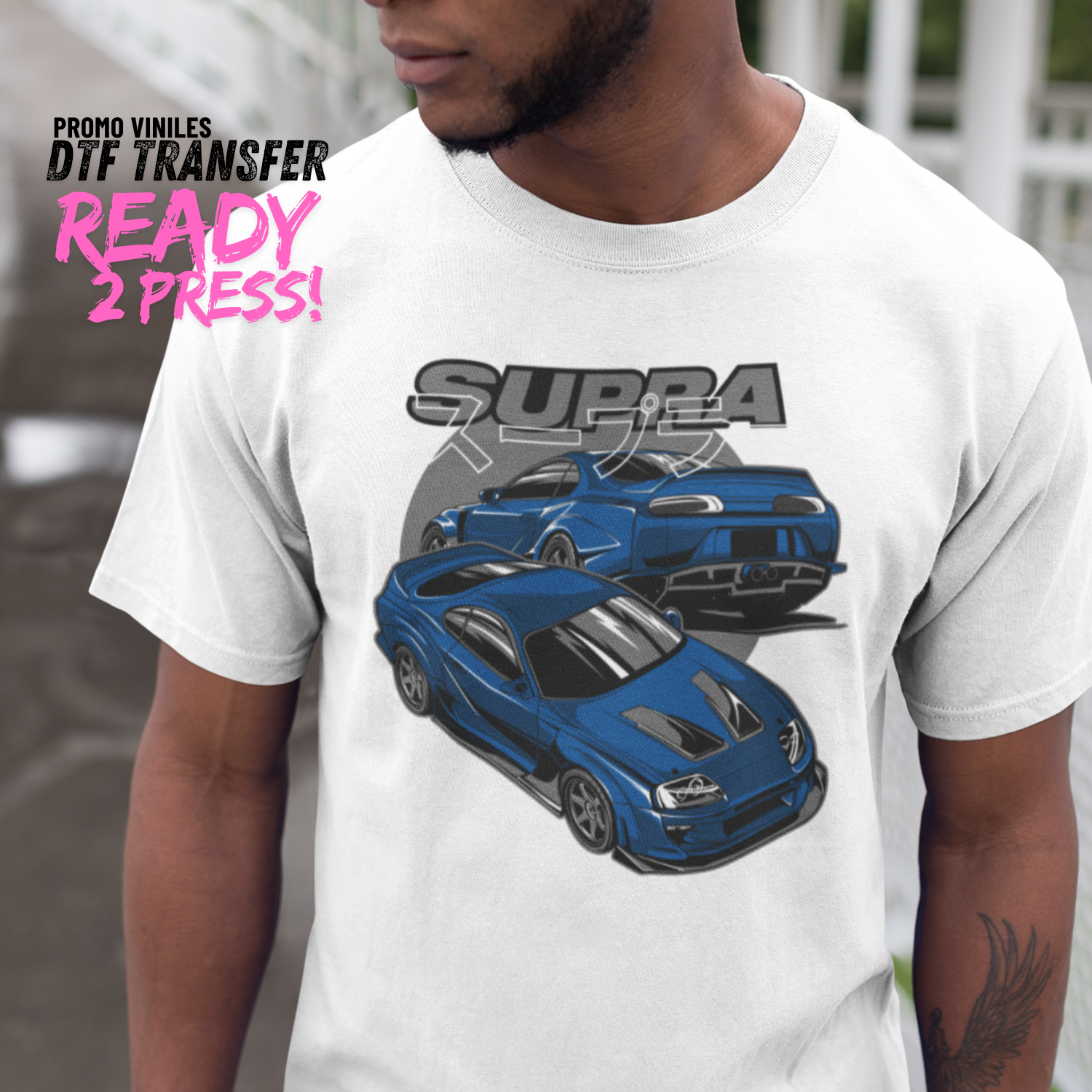 DTF Transfers | Supra Blue