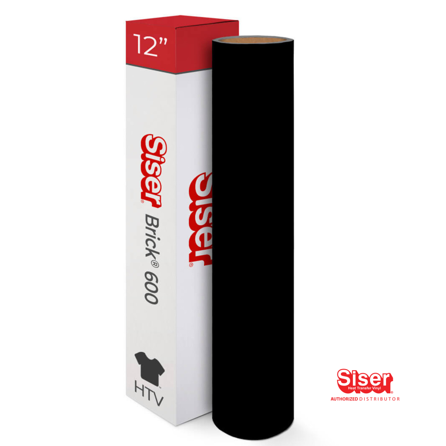 Siser Brick® 600 Vinil Textil Térmico | Negro | Black | Ancho 12"