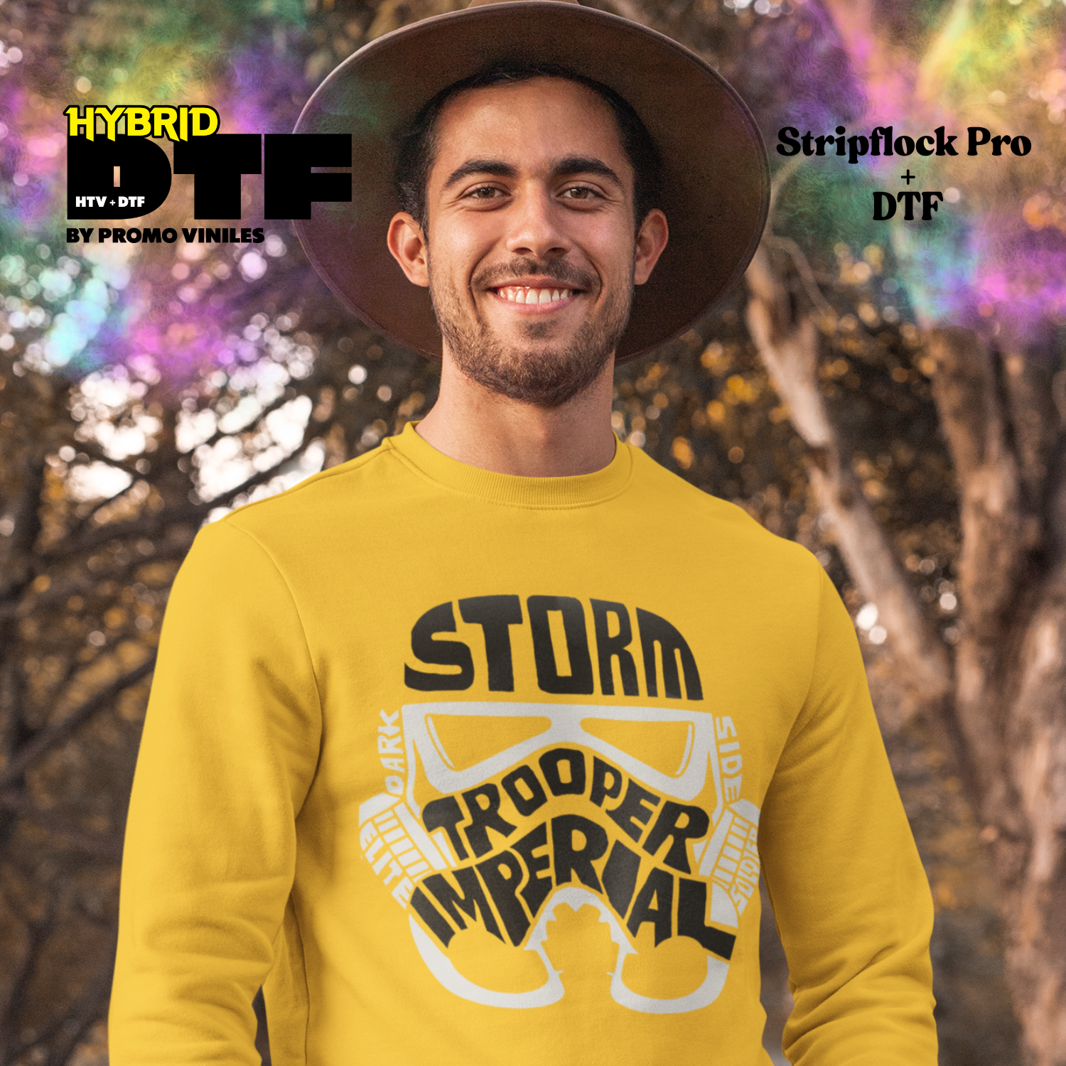 Hybrid DTF | Troopers | Stripflock Pro Black