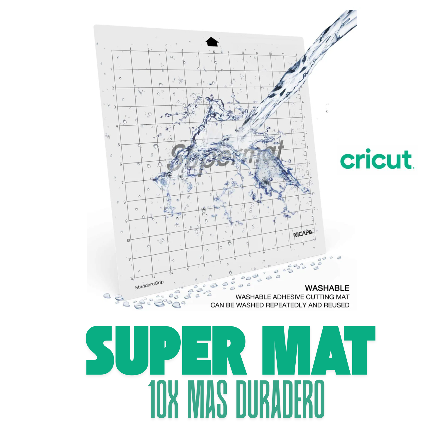 Mat de Corte | Nicapa para Cricut | 12"x12" | SUPERMAT