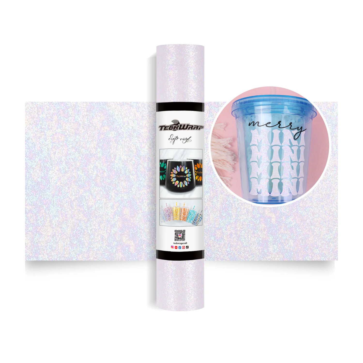 Vinil Adhesivo | Permanente | Pearl White | Ancho 12"