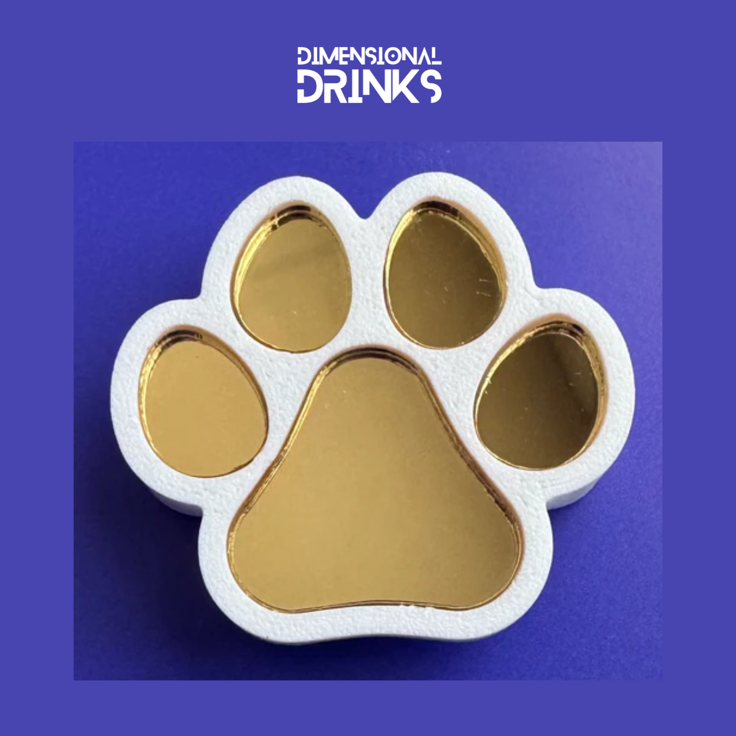 Dimensional Drinks | Paw Print Tumbler Add-On