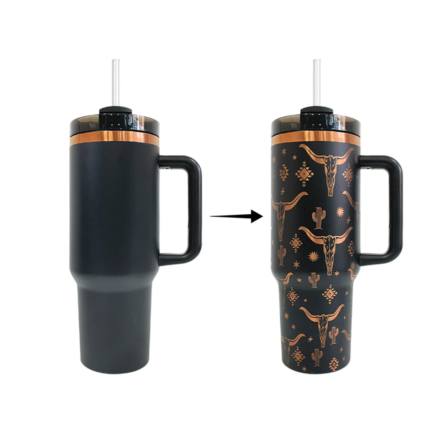 Tumbler 40oz |  Acero Inox. | Grabado Láser | Incluye UVDTF Gratis