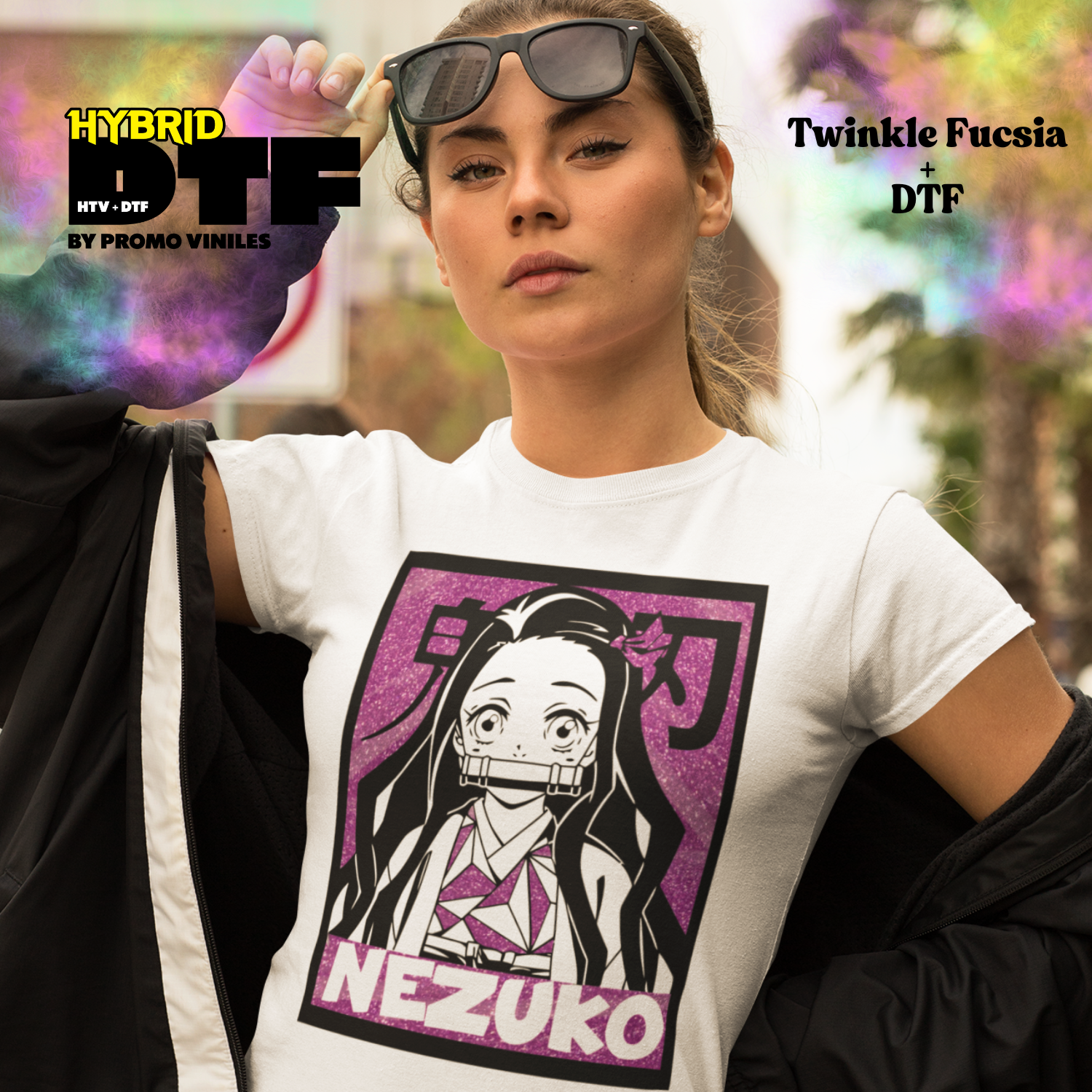 Hybrid DTF | Nezuko | Twinkle Fucsia