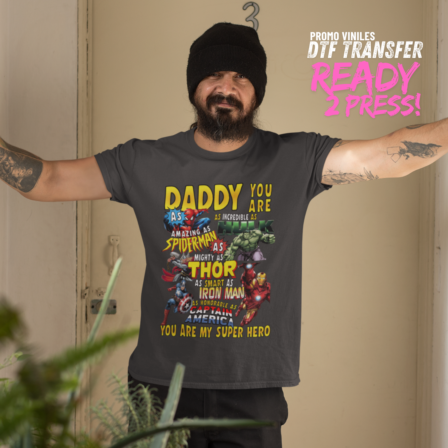 DTF Transfers | Daddy Superheroe
