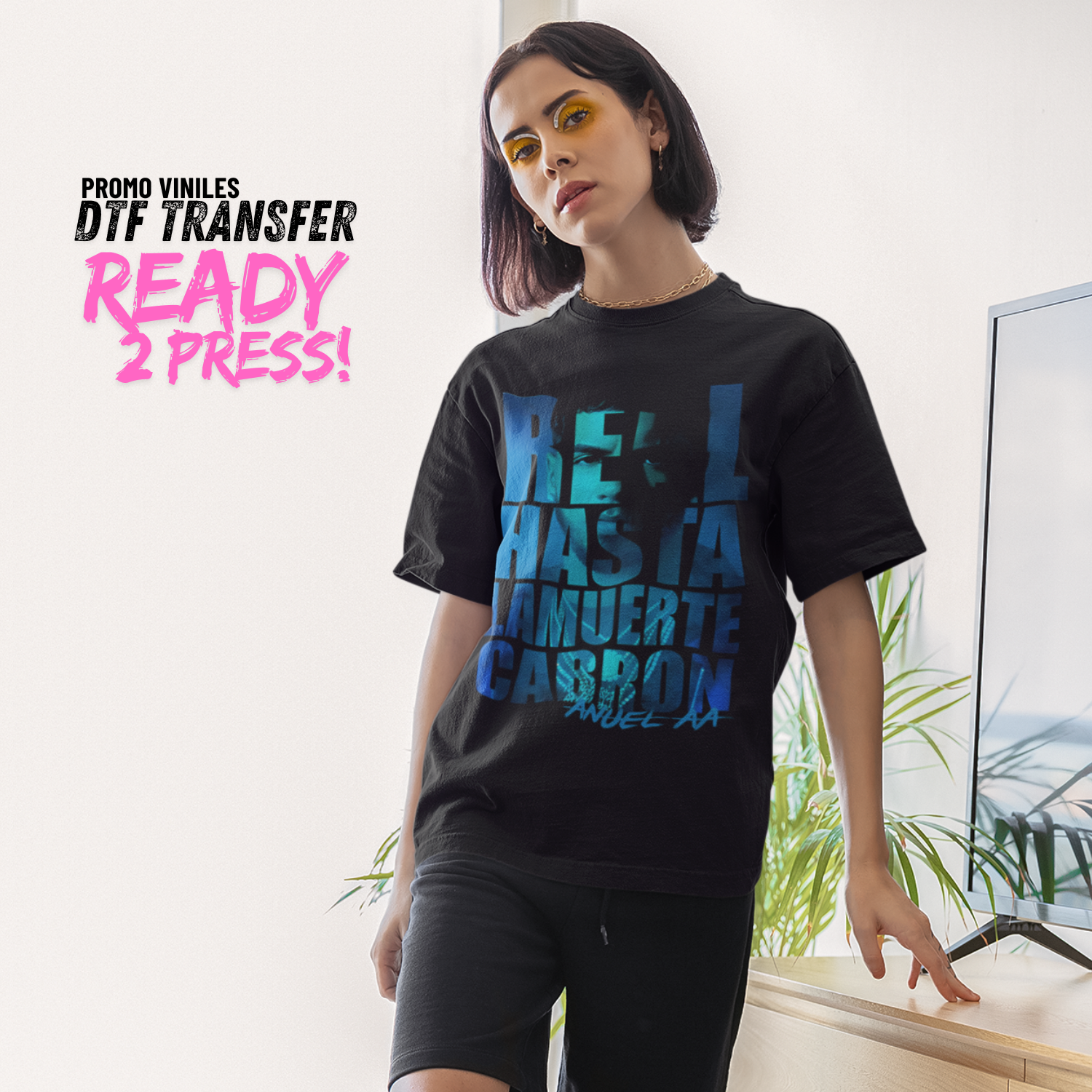 DTF Transfers | Real Anuel | Halftones | 13x16"