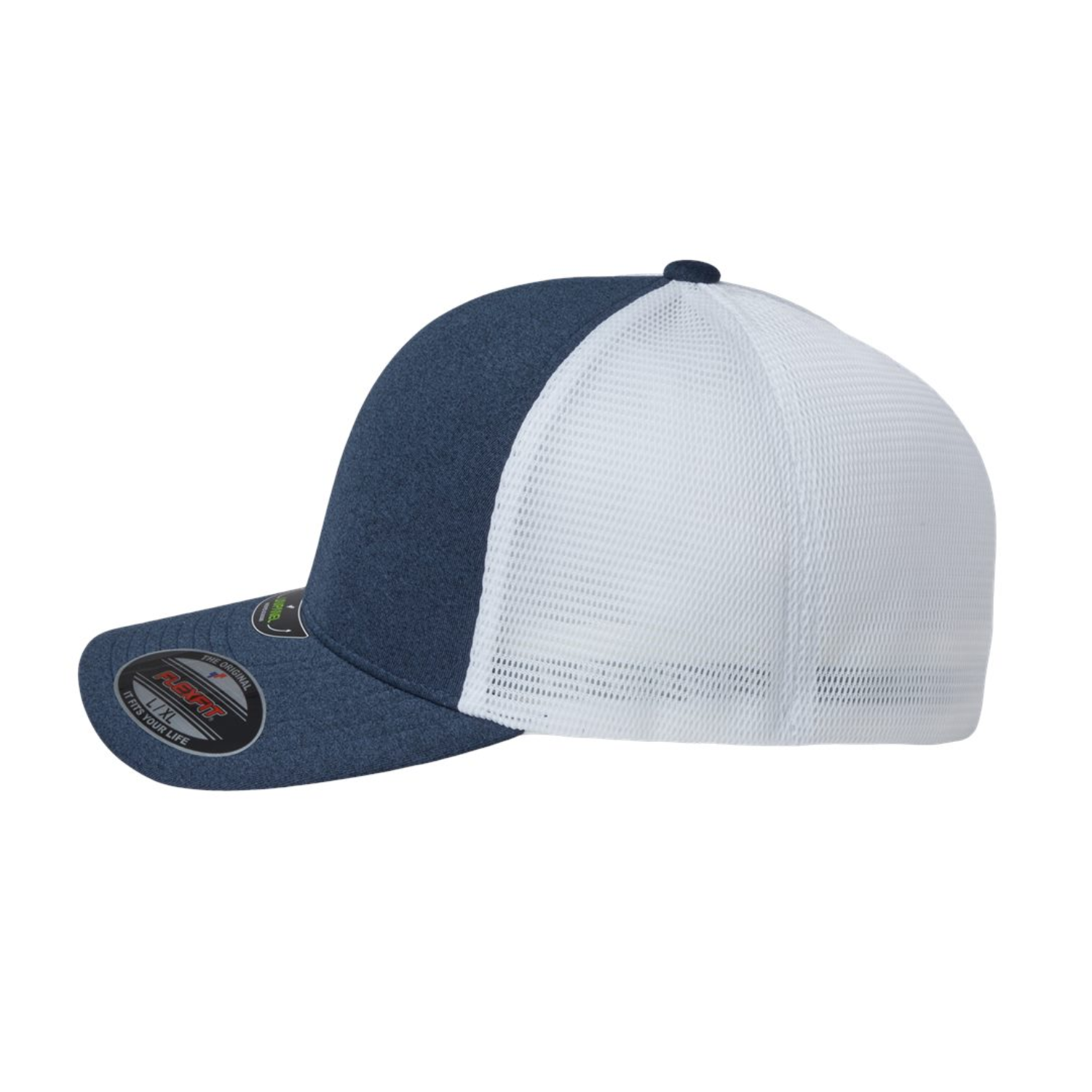 Flexfit 5511UP | Unipanel Trucker Cap | Melange Navy/ White