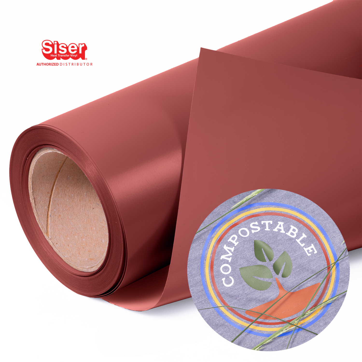 Siser PureHT™ Vinil Textil Térmico | Paprika Red | Ancho 12"