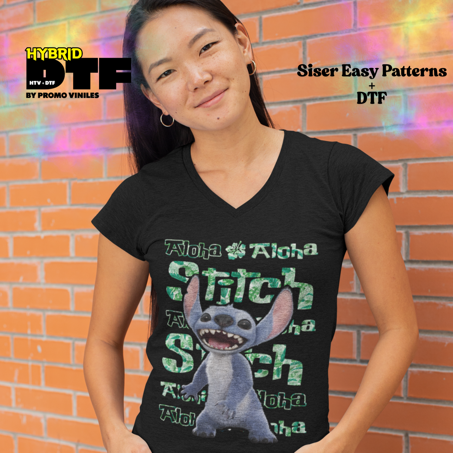 Hybrid DTF | Stitchy | EasyPatterns Tropical Leaves