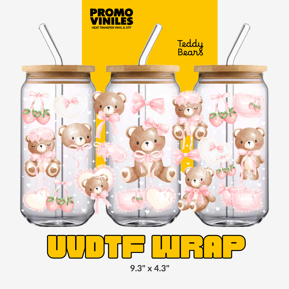 UV DTF Wrap | Teddy Bears