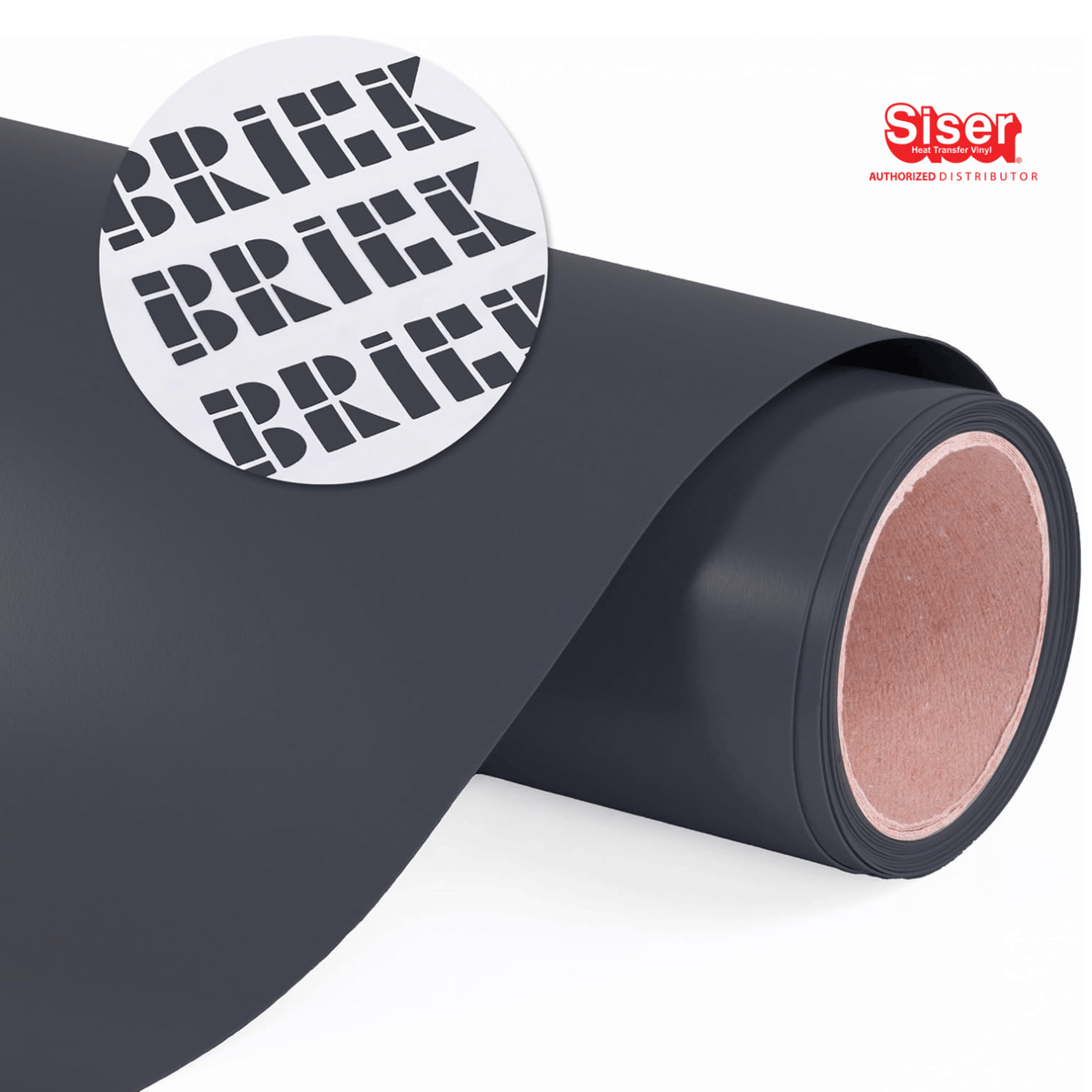 Siser Brick® 600 Vinil Textil Térmico | Black | Ancho 12"