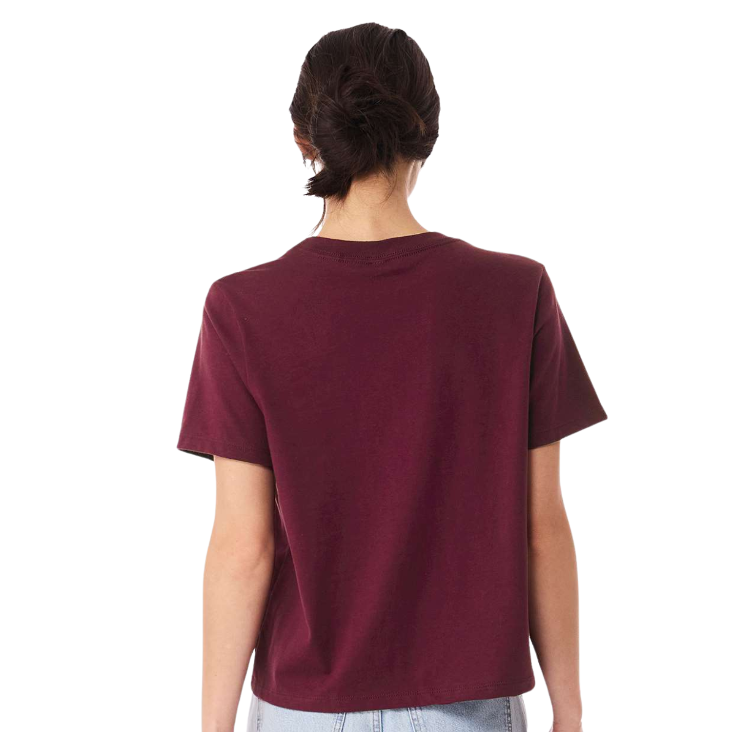 Bella Canvas 6110 Women Heavyweight Oversize Tee | Maroon | 6oz