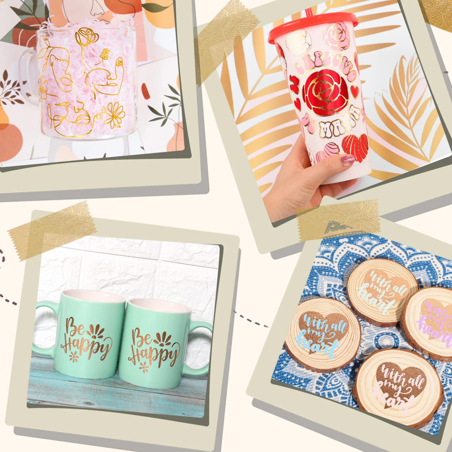 Pack | Vinil Adhesivo Permanente | Textured Metallic | 6 Pies