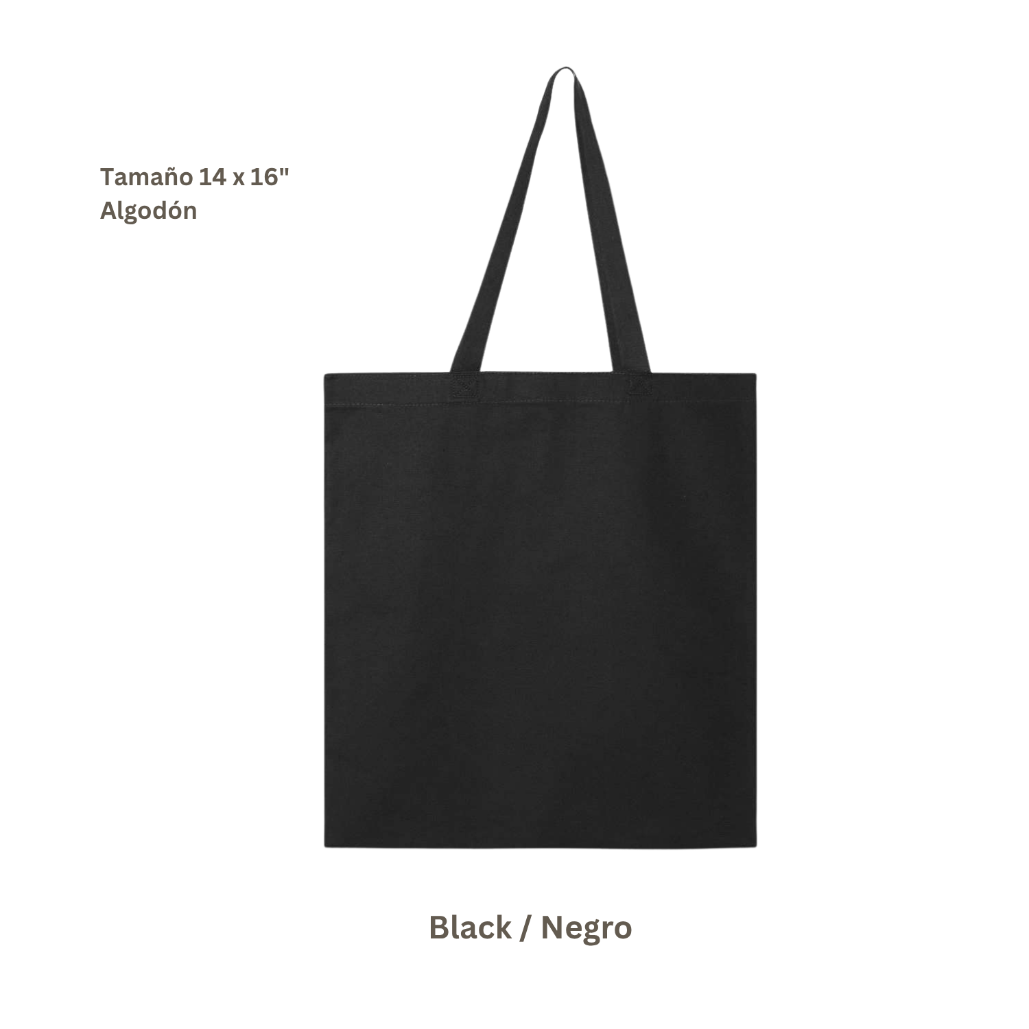 Bolsa Tote de Algodón | Negra