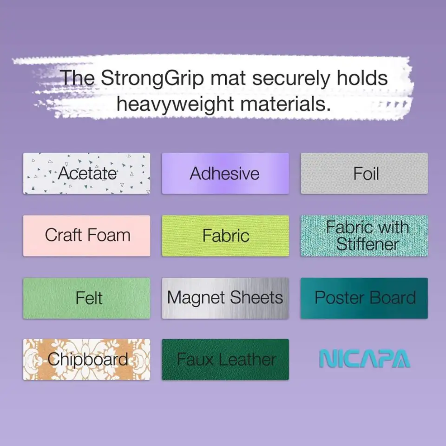 Mat de Corte | Nicapa para Cricut | 12"x12" | Strong Grip
