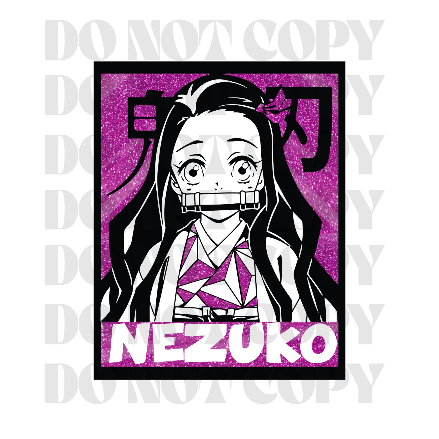 Hybrid DTF | Nezuko | Twinkle Fucsia