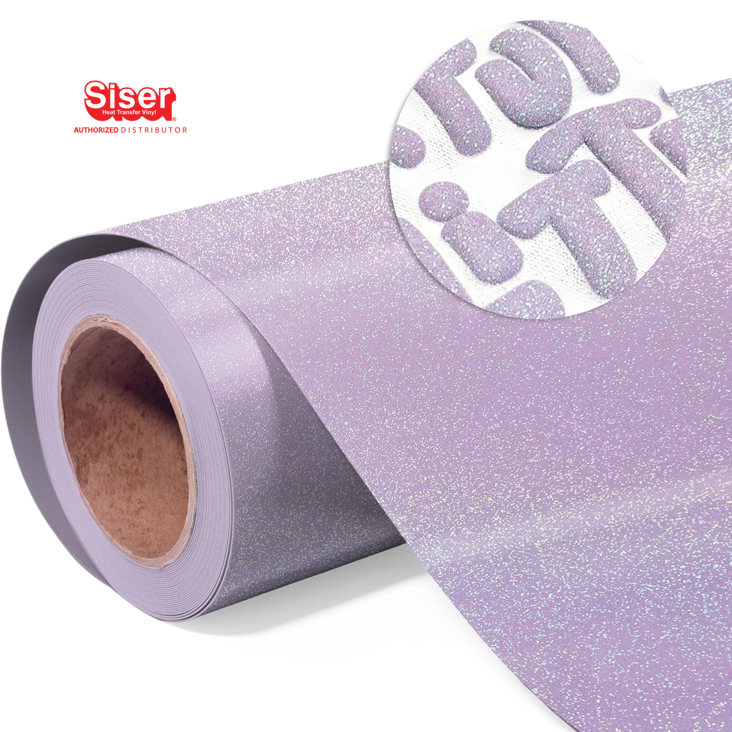 Siser EasyPuff Glitter Vinil Textil Térmico | Pastel Lilac | Ancho 12"