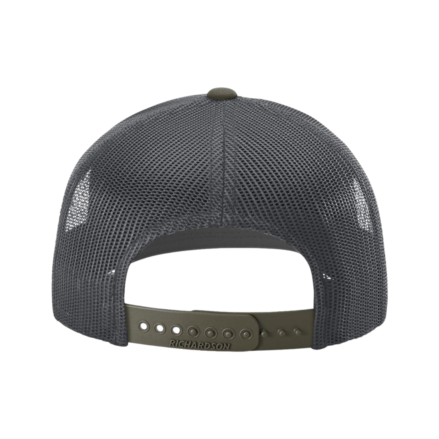 Richardson 112 | Adjustable Snapback Trucker Cap | Gunmetal/ Chocolate Chip CMB