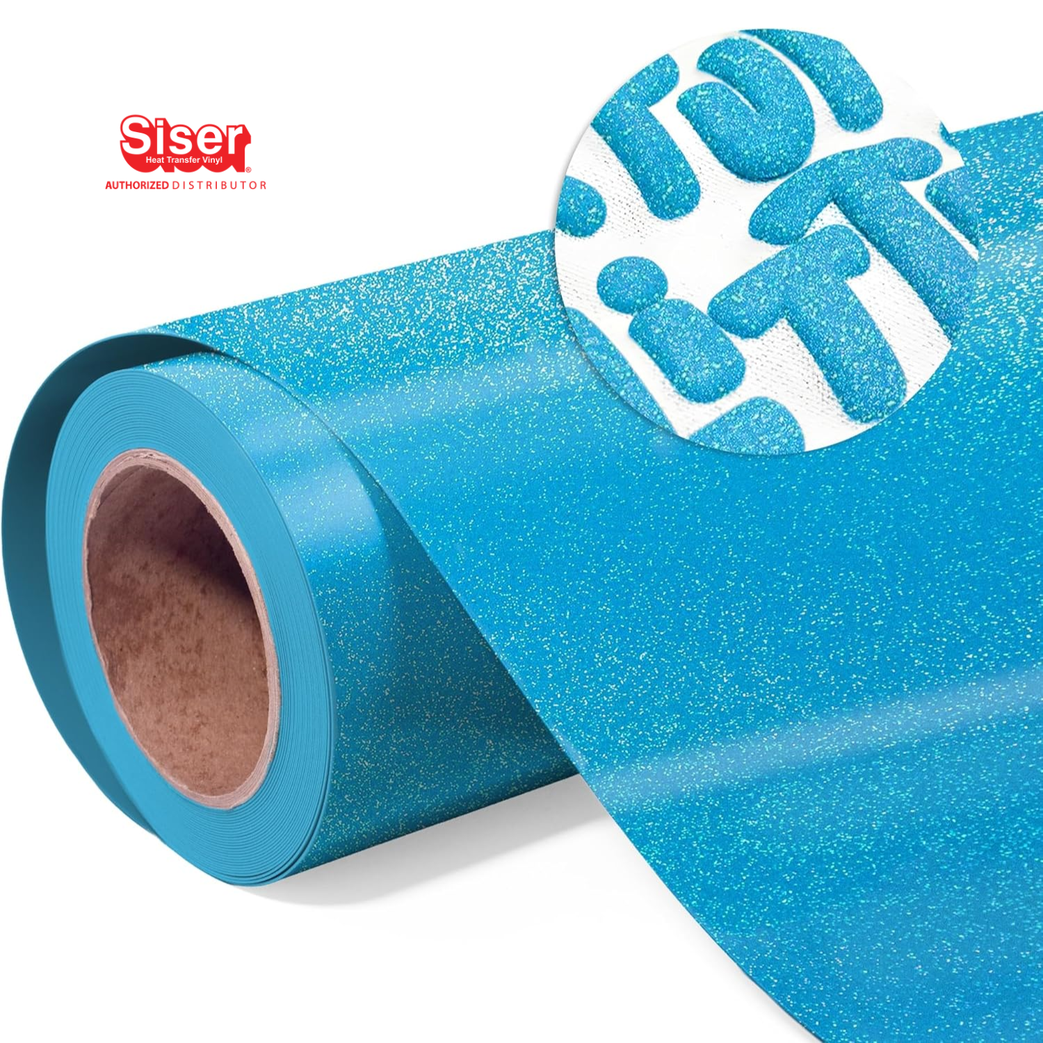 Siser EasyPuff Glitter Vinil Textil Térmico | Blue Raspberry | Ancho 12"