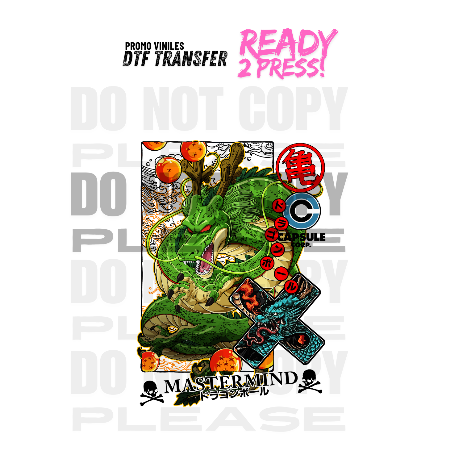 DTF Transfers | Dragon B 10 - Tamaño 11x17