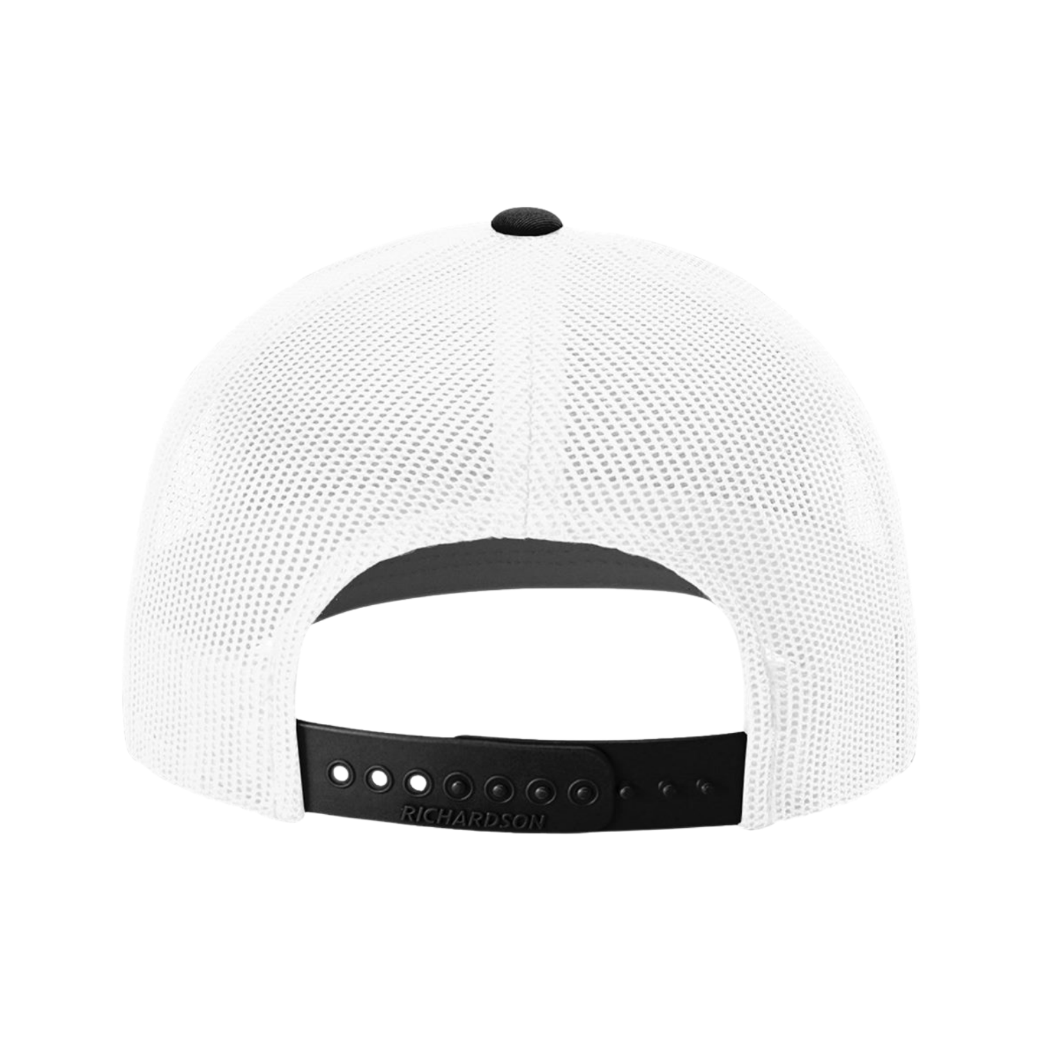 Richardson 112 | Adjustable Snapback Trucker Cap | White/ Black CMB